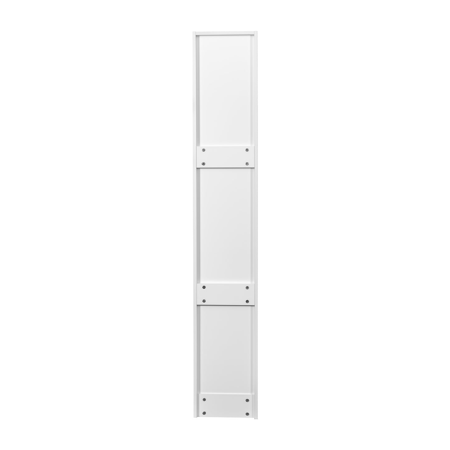 VIYET 71" Slim Rolling Storage Cart, White Wood Narrow Kitchen Organizer (6-Tier Shelf with Handle & Wheels for Small Spaces)