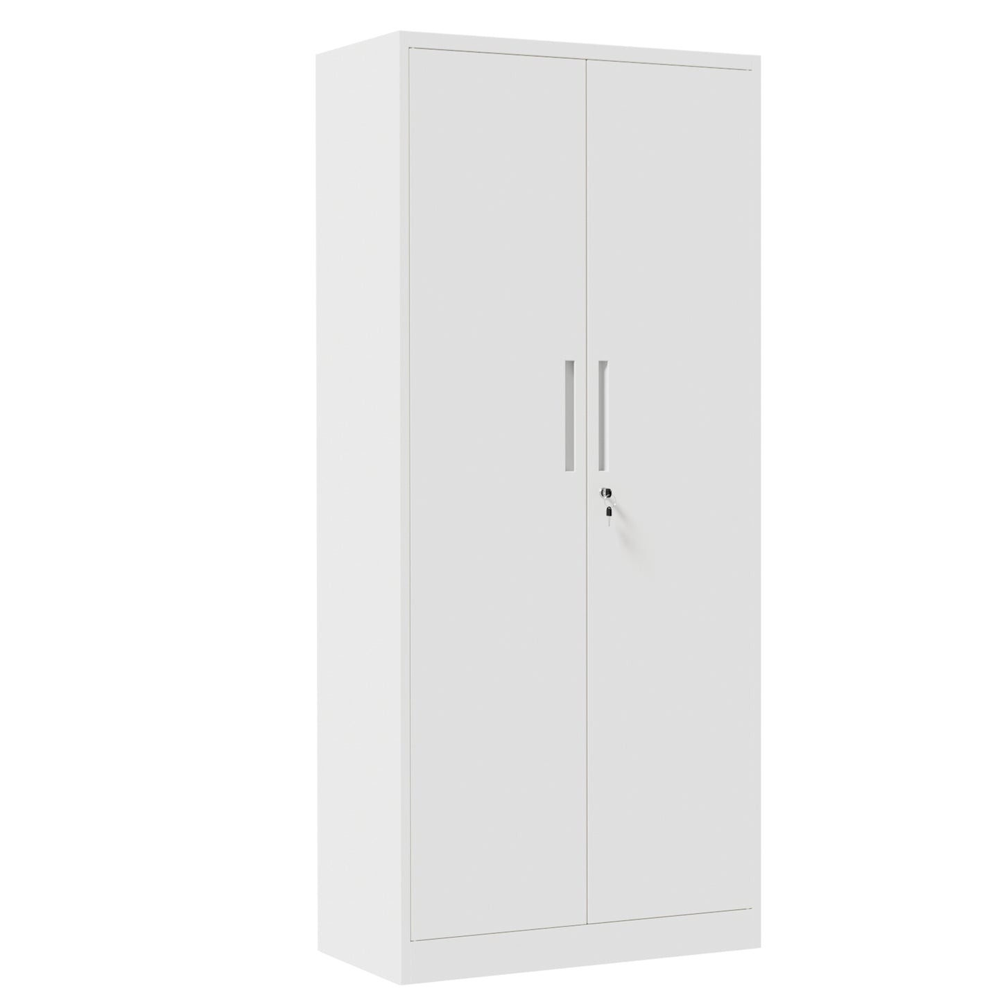VIYET 71" Metal Storage Cabinet with Locking Doors, 4 Adjustable Shelves, Heavy Duty Steel Utility Cabinet for Garage, Office, Pantry & Classroom