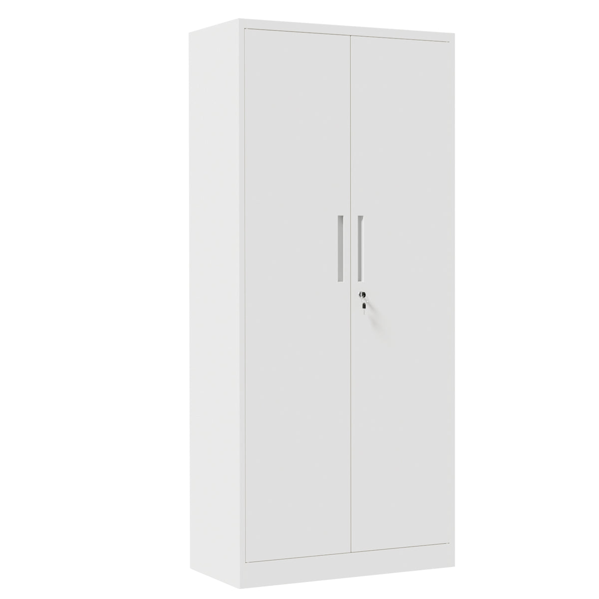 VIYET 71" Metal Storage Cabinet, Lockable Steel Utility Cabinet with 4 Adjustable Shelves, 180 Lbs per Shelf, Double Doors for Office & Pantry