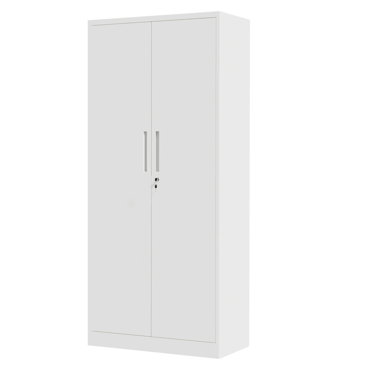 VIYET 71" Metal Storage Cabinet, Lockable Steel Utility Cabinet with 4 Adjustable Shelves, 180 Lbs per Shelf, Double Doors for Office & Pantry