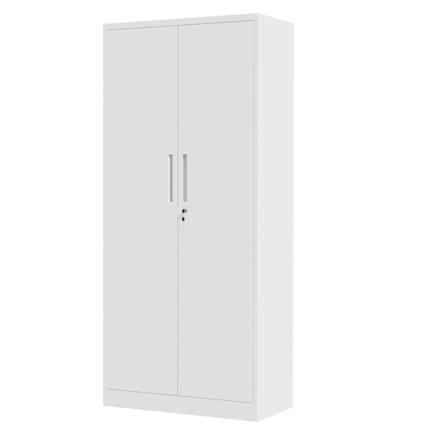 VIYET 71" Metal Storage Cabinet with Locking Doors, 4 Adjustable Shelves, Heavy Duty Steel Utility Cabinet for Garage, Office, Pantry & Classroom