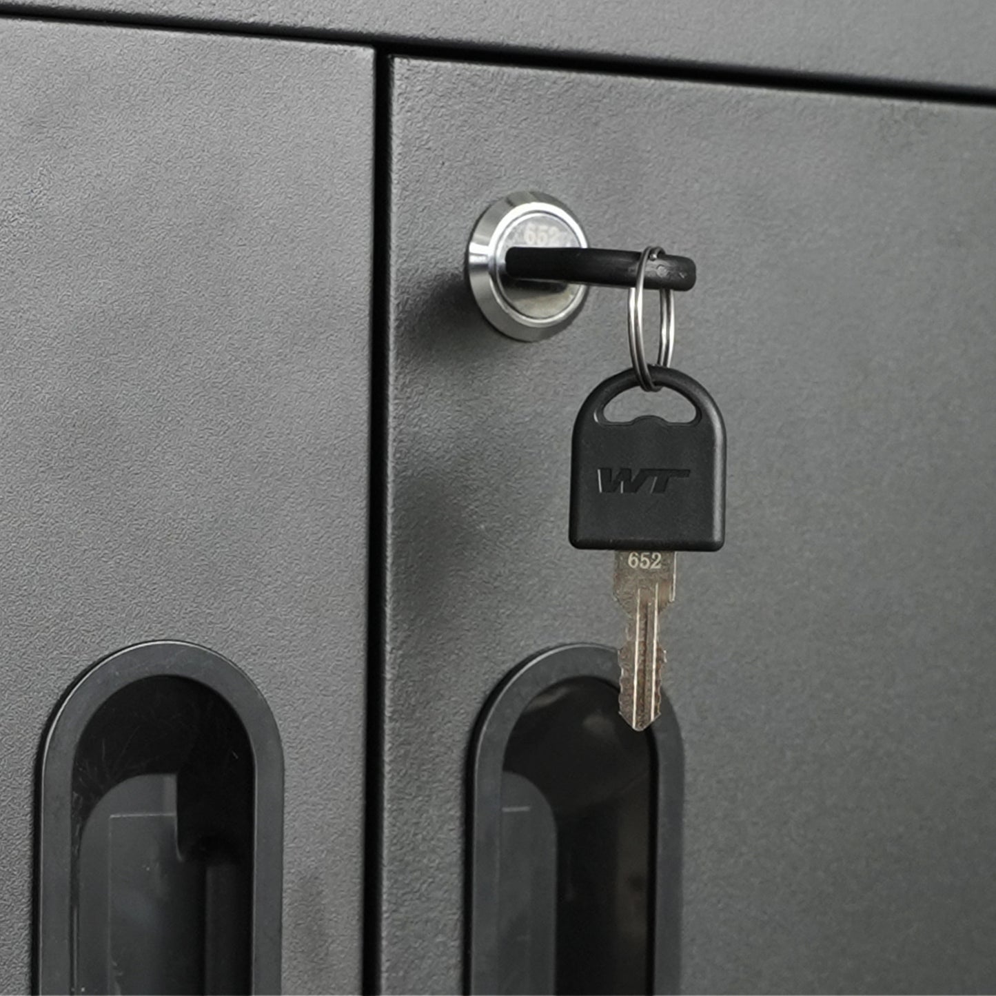 VIYET 31"H Heavy-Duty Cold-Rolled Steel Cabinet with Wheels - Lockable (2 Keys) + Adjustable Shelf, 360° Silent Lockable Casters, DIY Workstation Top, Mobile Organizer for Garage/Home/Office/Kitchen