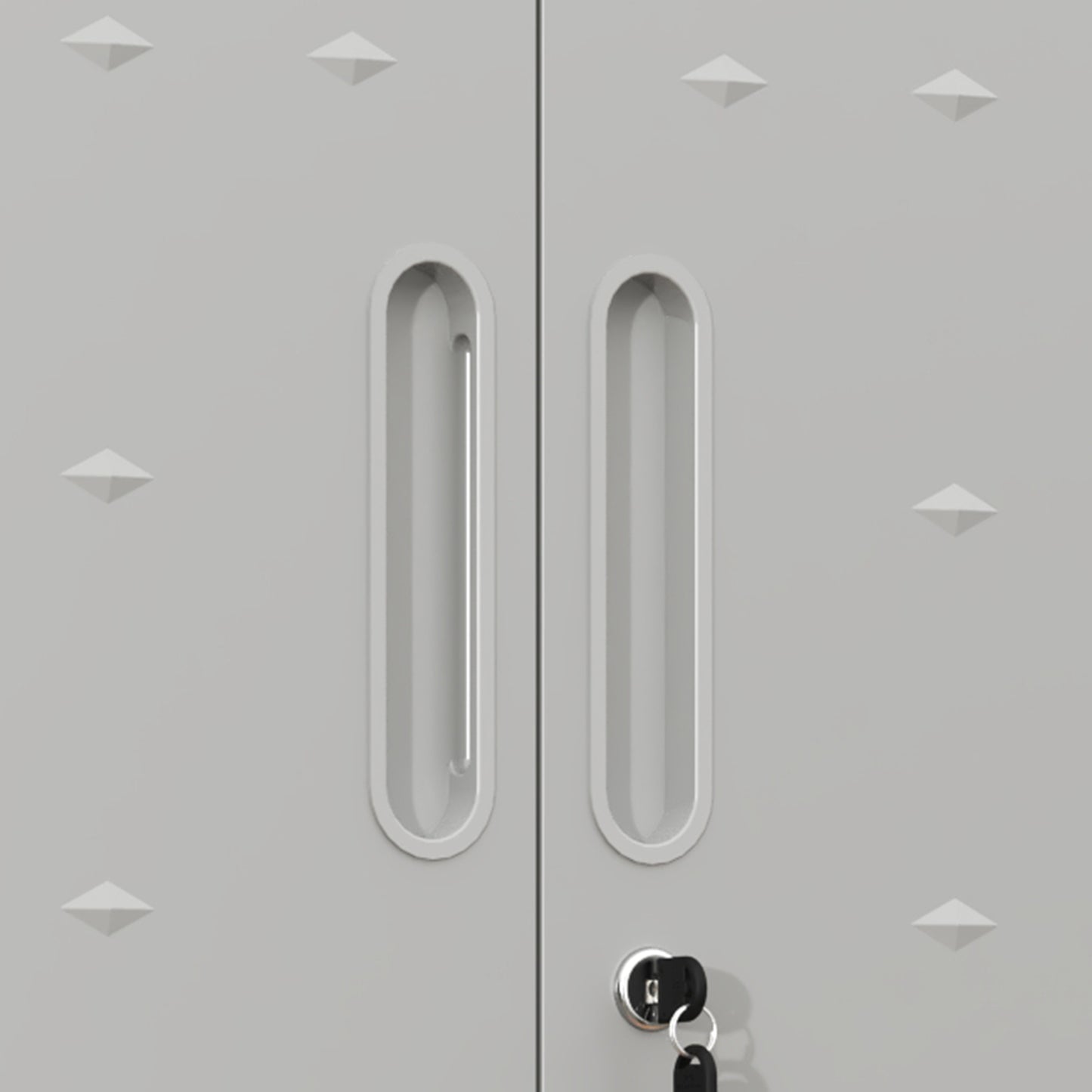 VIYET 30"H Wall-Mounted Metal Storage Cabinet - Adjustable Shelf + Locking Doors, Thickened Alloy Steel, Modern for Garage/Office/Warehouse/Utility Room