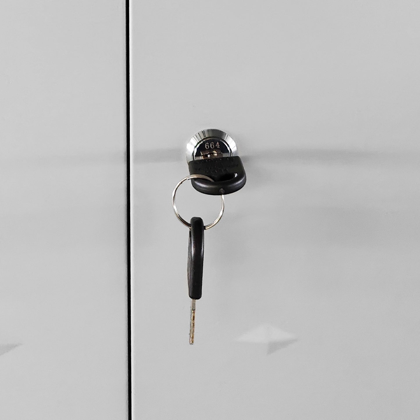 VIYET 71"H Heavy-Duty Steel Garage Cabinet with Wheels & Lock - 3 Adjustable Shelves, 2 Hinged Doors, Mobile Organizer for Garage/Home/Office/School, Black+Gray