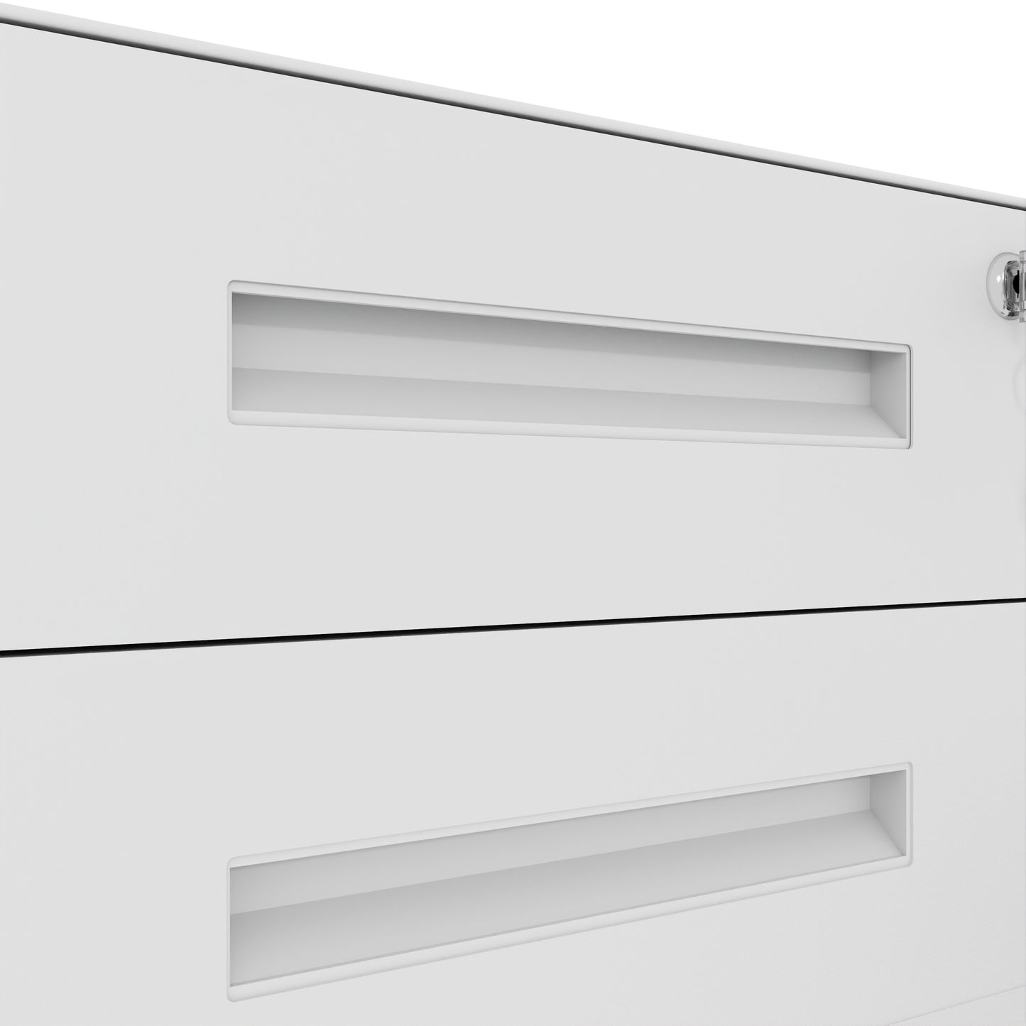 VIYET 3 Drawer Mobile File Cabinet with Lock, Fully Assembled Steel Filing Cabinet on Wheels, Holds A4 & Letter Files, 110 lb Capacity per Drawer