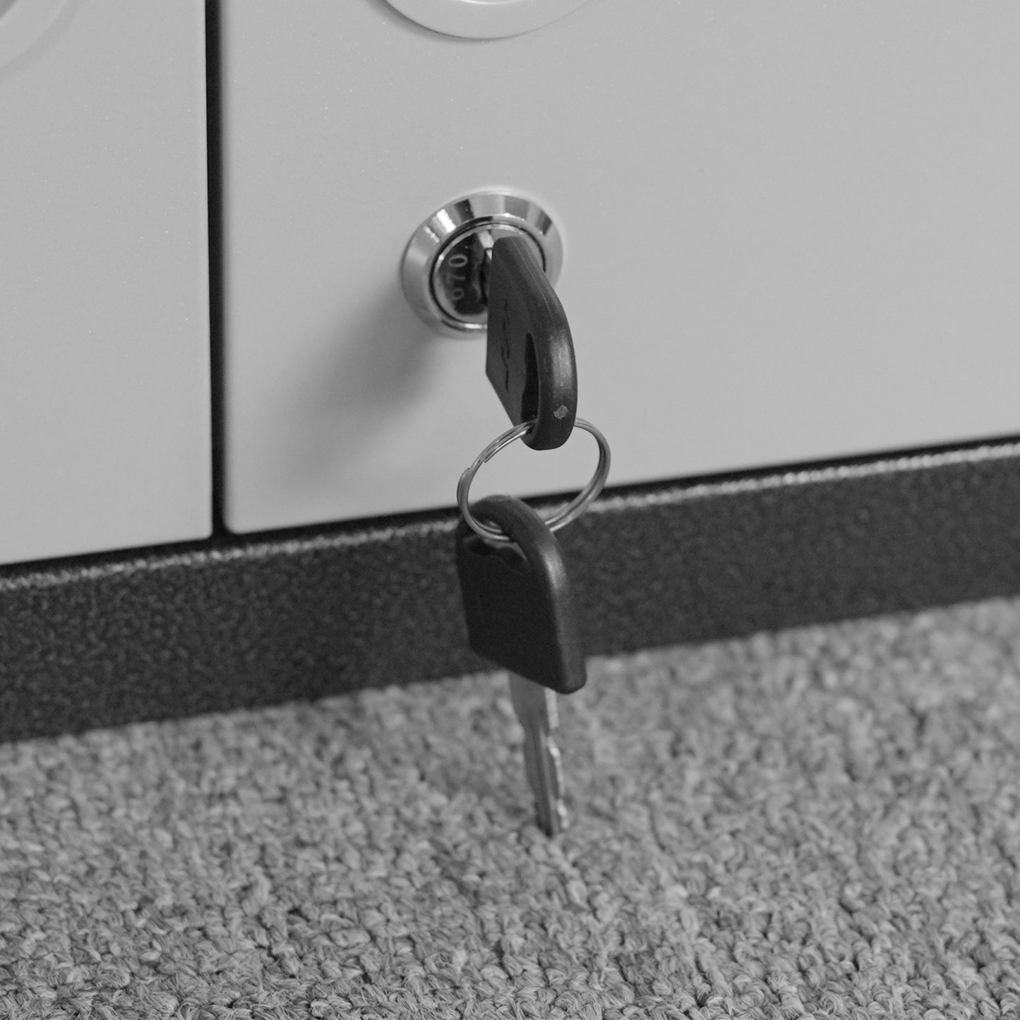 VIYET 30"H Wall-Mounted Metal Storage Cabinet - Adjustable Shelf + Locking Doors, Thickened Alloy Steel, Modern for Garage/Office/Warehouse/Utility Room