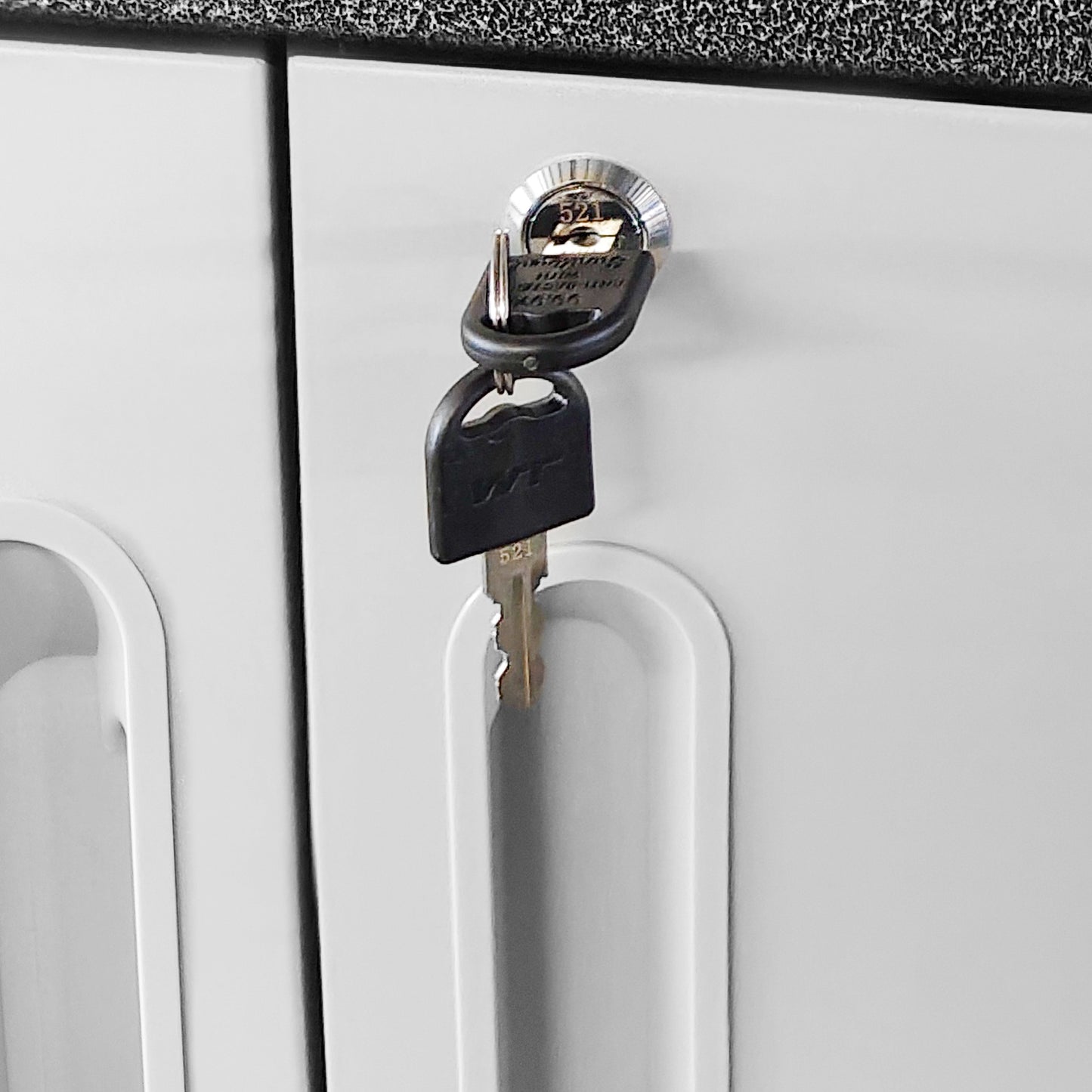 VIYET 35"H Heavy-Duty Steel Tool Cabinet with Wheels - 1 Drawer + 2 Locking Doors, Mobile Storage Cabinet for Garage/Home/Office/Workshop, Black+Gray