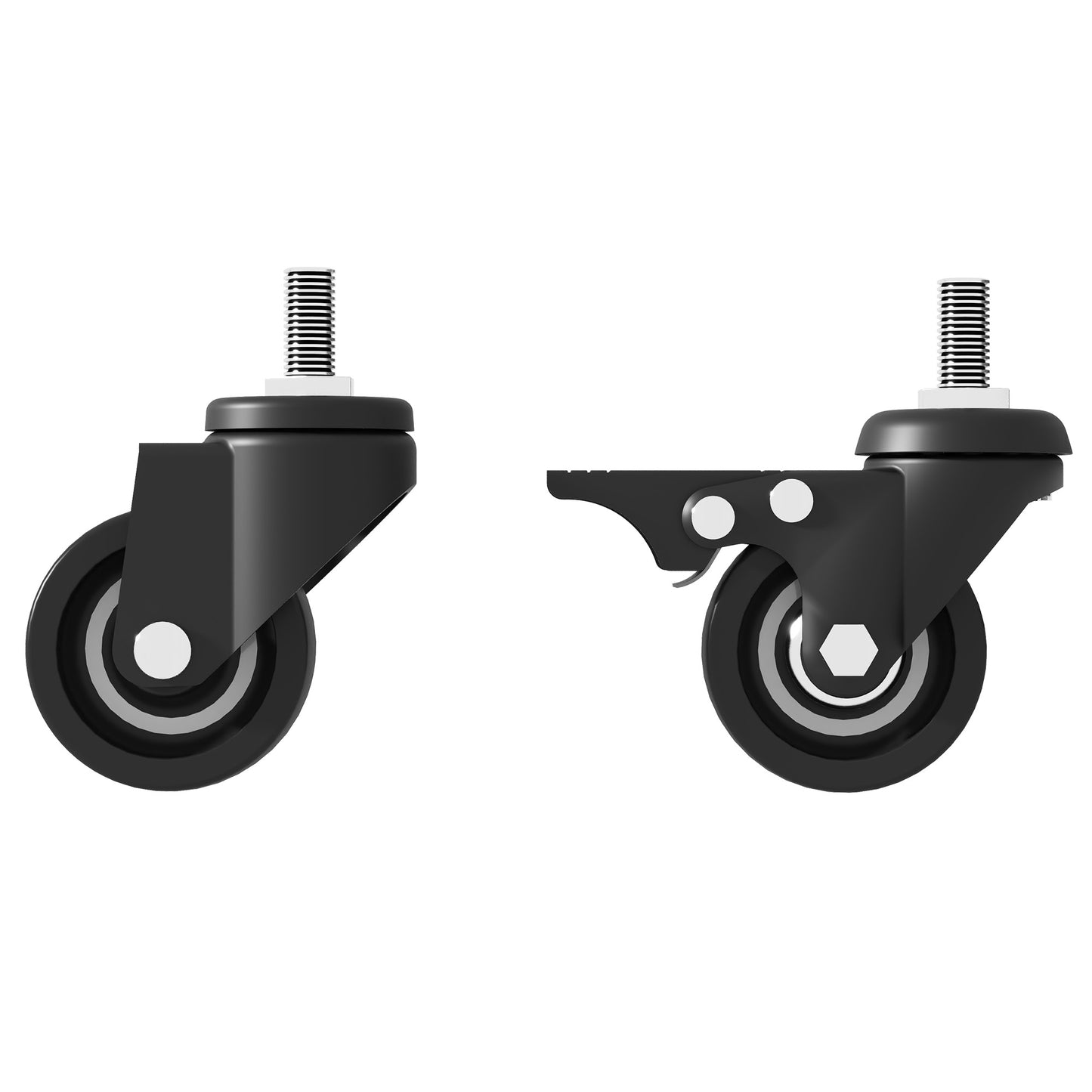 VIYET 41"H Freestanding Kayak Storage Rack, Heavy-Duty Adjustable Stand with Lockable Wheels, Holds 3 Kayaks/Canoe/SUP/Surfboard (Black)