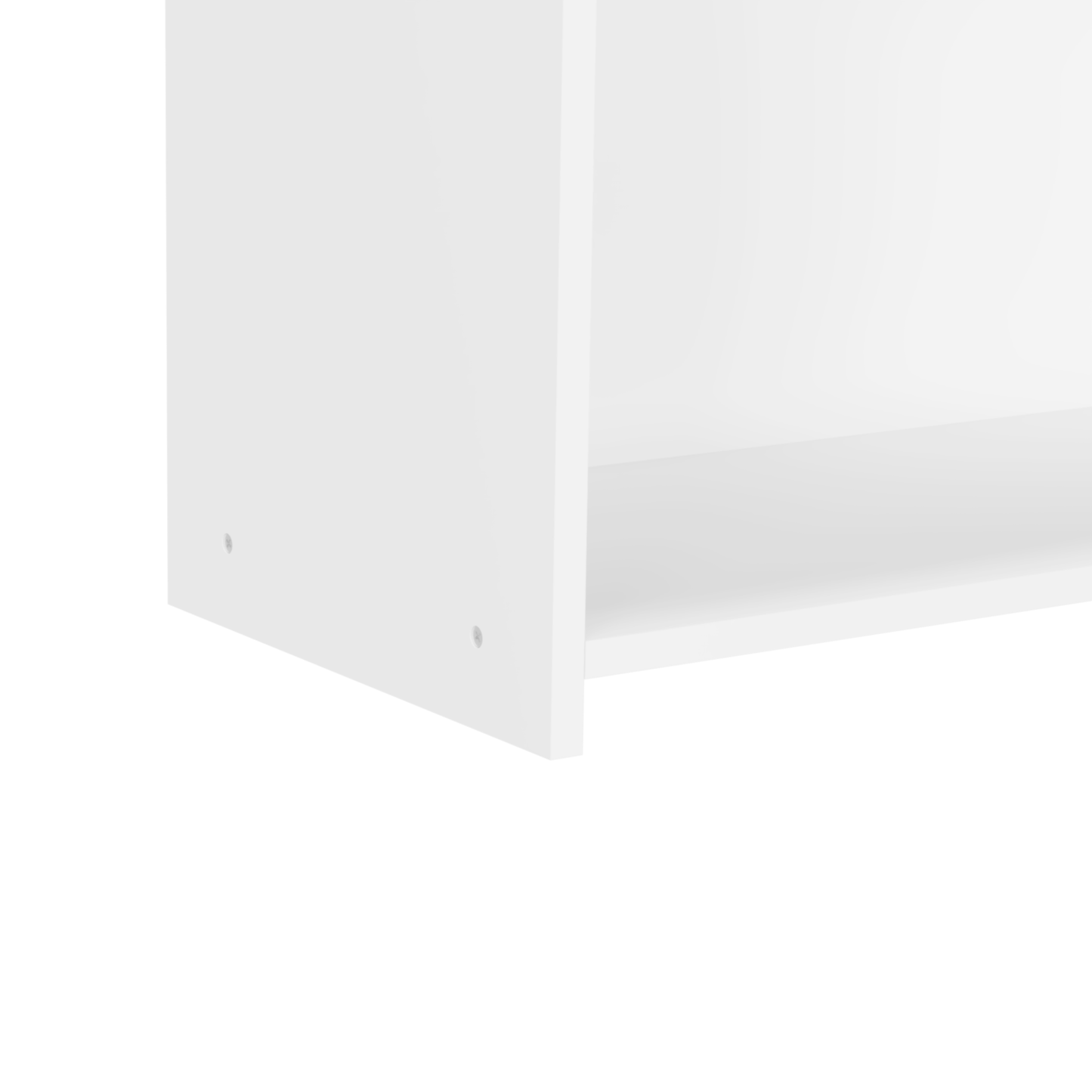 VIYET 24" Kids 4-Compartment Bookcase, White MDF Storage Display Rack (Anti-Tipping Toy Organizer for Playroom/Nursery)