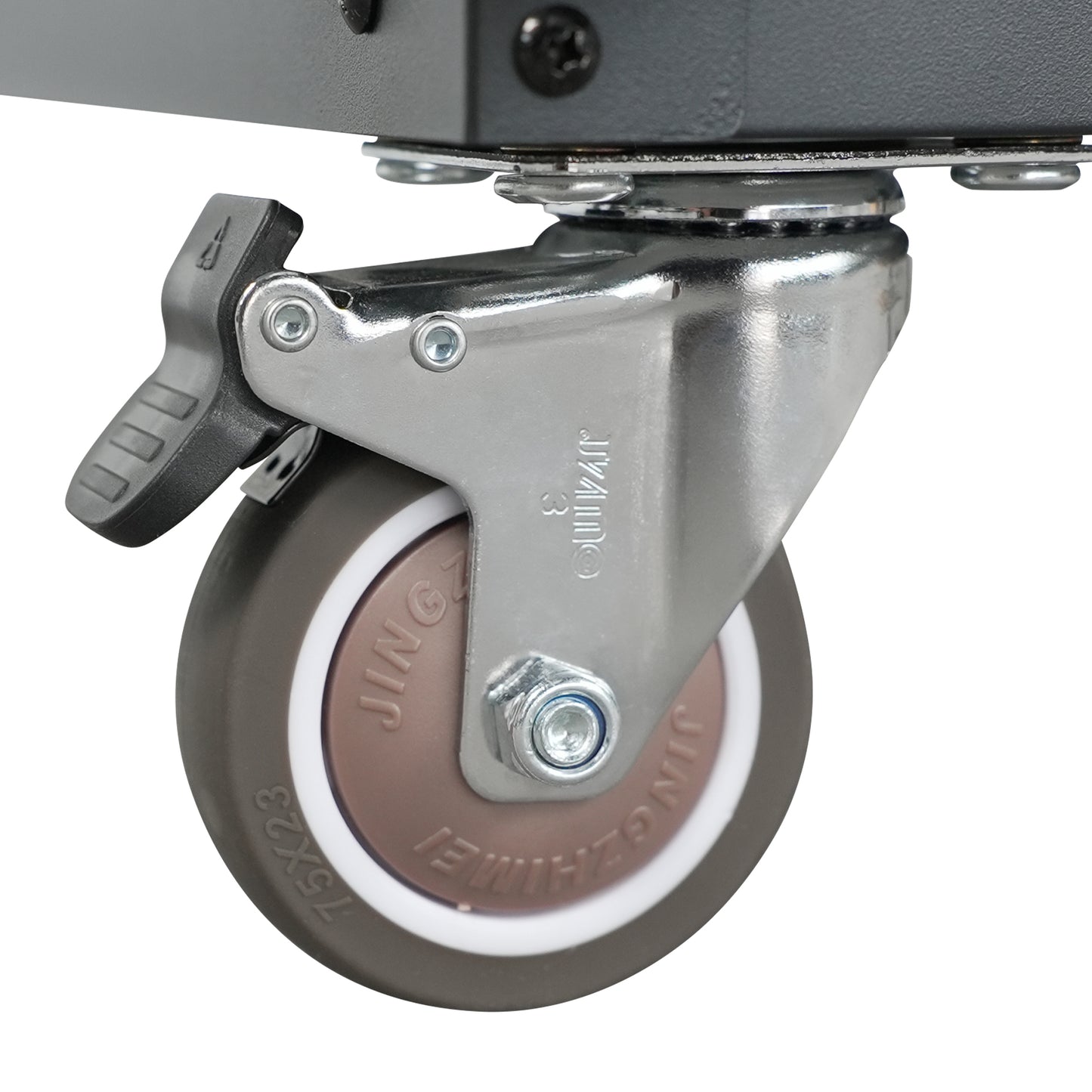 VIYET 31"H Heavy-Duty Cold-Rolled Steel Cabinet with Wheels - Lockable (2 Keys) + Adjustable Shelf, 360° Silent Lockable Casters, DIY Workstation Top, Mobile Organizer for Garage/Home/Office/Kitchen