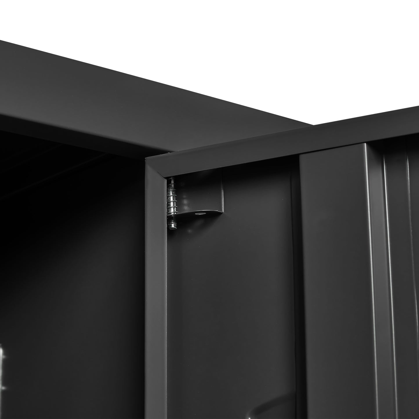 VIYET 72" 9 Door Metal Storage Locker Cabinet with Locks, Freestanding Steel Employee Locker for School, Office, Gym & Garage, Black