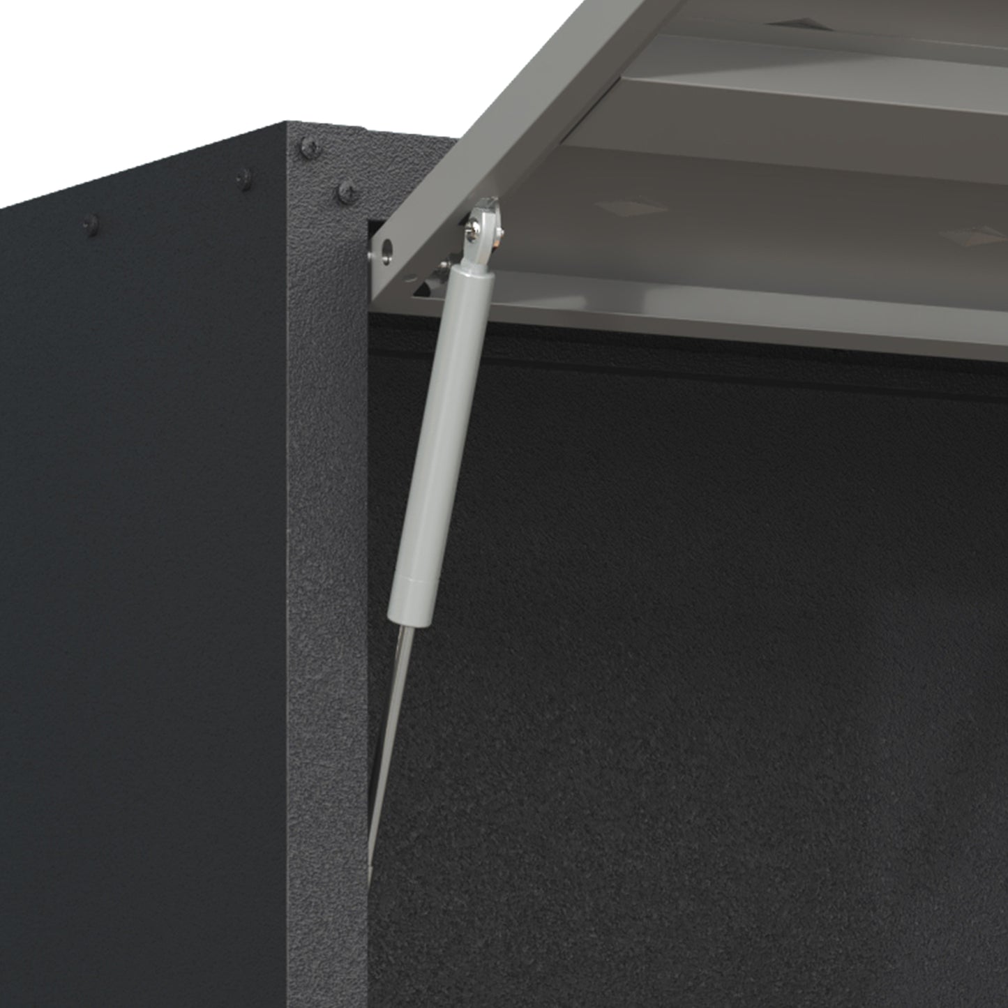 VIYET Wall Mounted Tool Storage Cabinet, Heavy Duty Steel Garage Cabinet with Lock, Hydraulic Lift Door, Workshop & Utility Room Wall Organizer