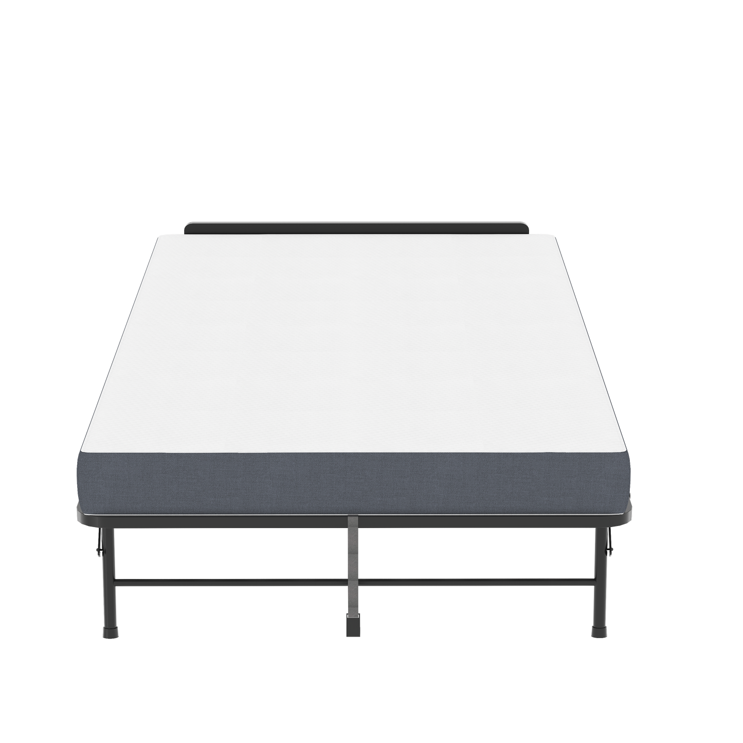 VIYET Folding Guest Bed with Adjustable Headboard, 5" Memory Foam Mattress, 450LB Heavy Duty Rollaway Bed for Adults