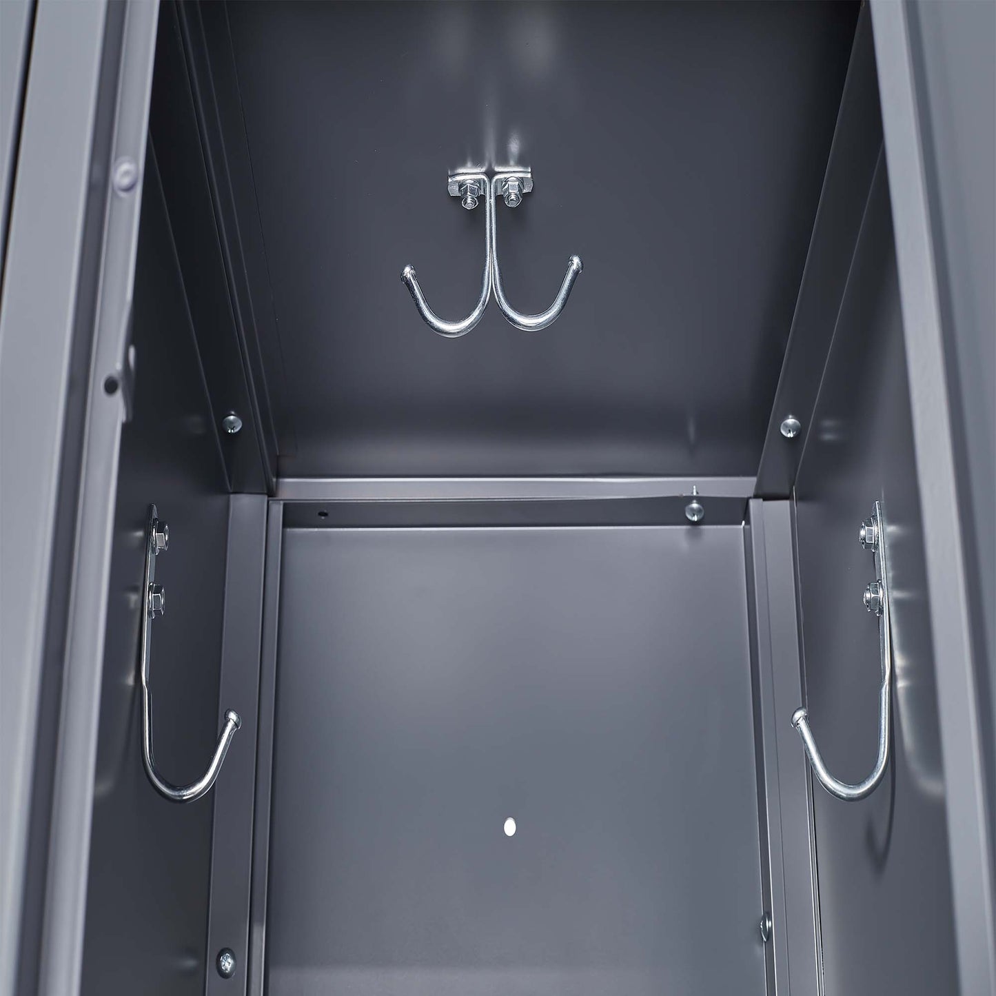 VIYET 72"H 6-Door Metal Locker Cabinet, Gray Steel Storage w/ Independent Locks (for Employee/Gym/Office/School)