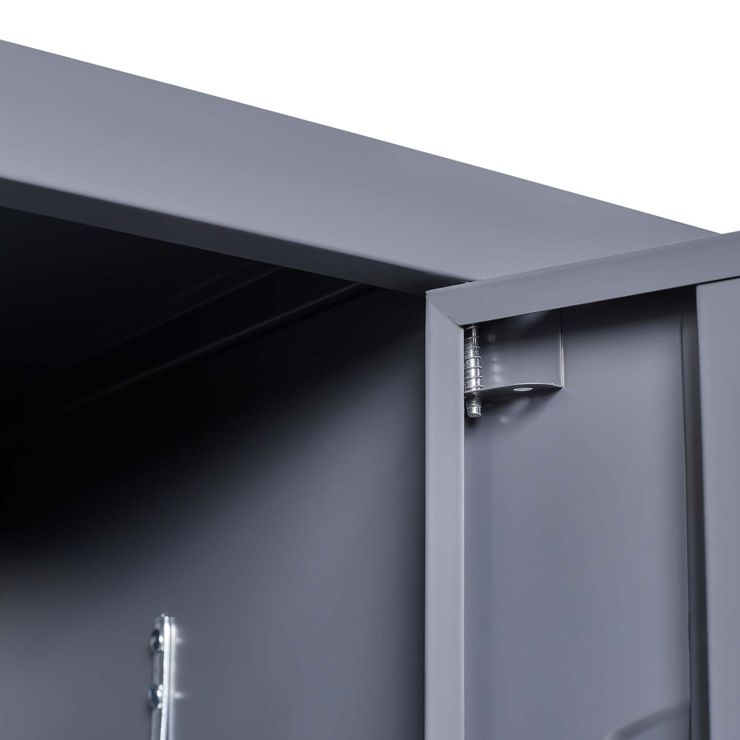 VIYET 72" 3-Door Metal Locker Cabinet, Gray Steel Storage w/ Independent Locks (Employee/Gym/Office/School Organizer)