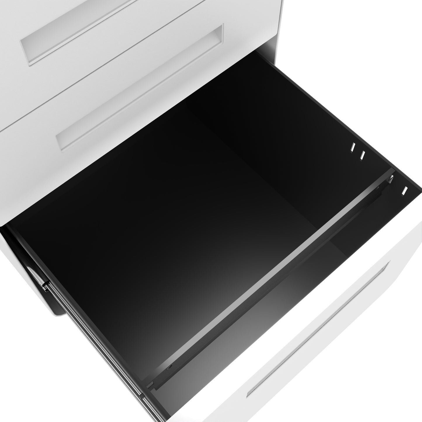 VIYET 3 Drawer Mobile File Cabinet with Lock, Fully Assembled Steel Filing Cabinet on Wheels, Holds A4 & Letter Files, 110 lb Capacity per Drawer
