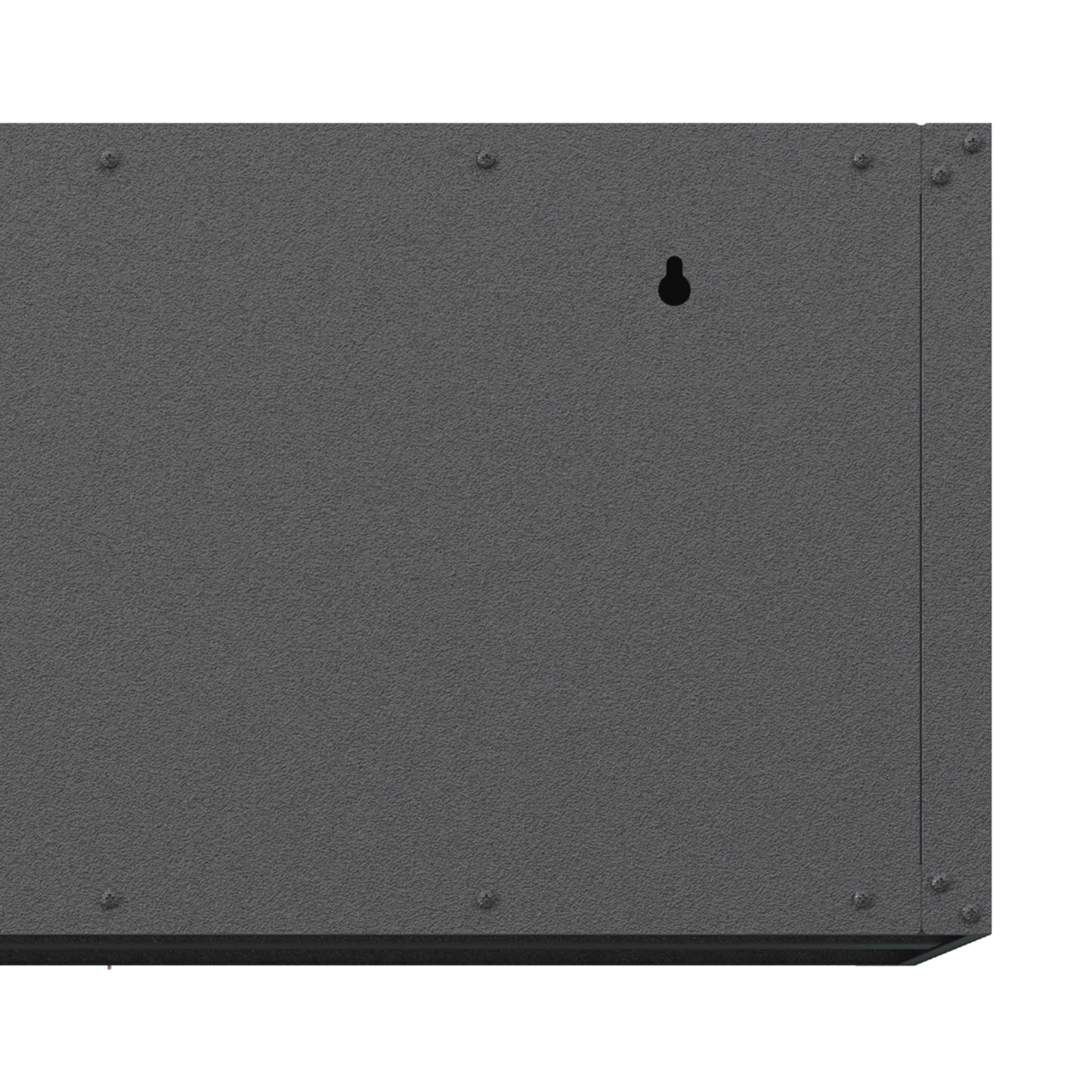 VIYET 14"H Heavy-Duty Wall-Mounted Metal Cabinet - Hydraulic Lift Door + Lock, Modern Black+Gray Storage for Garage/Workshop/Utility Room/Pantry