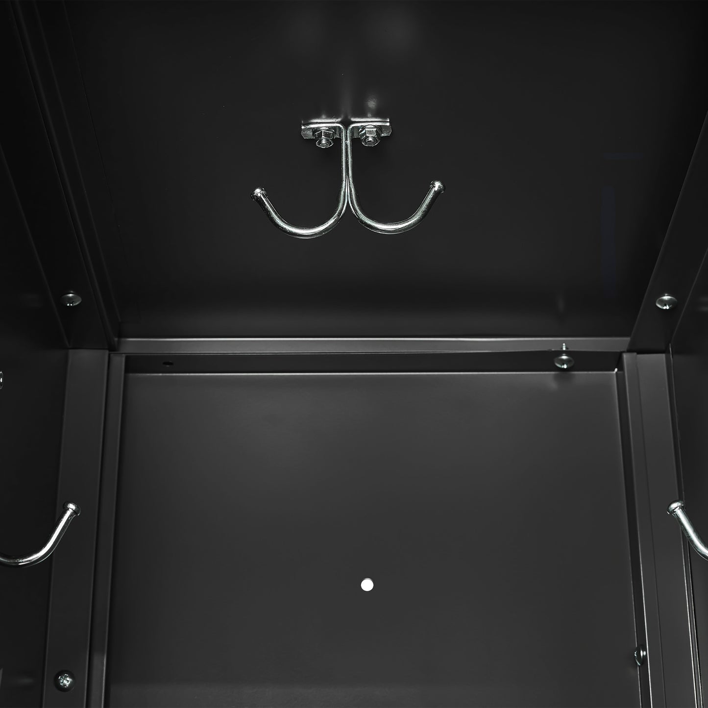 VIYET 72" 6 Door Metal Storage Locker Cabinet with Locks, Freestanding Employee Locker for Office, School, Gym, Garage & Home, Black