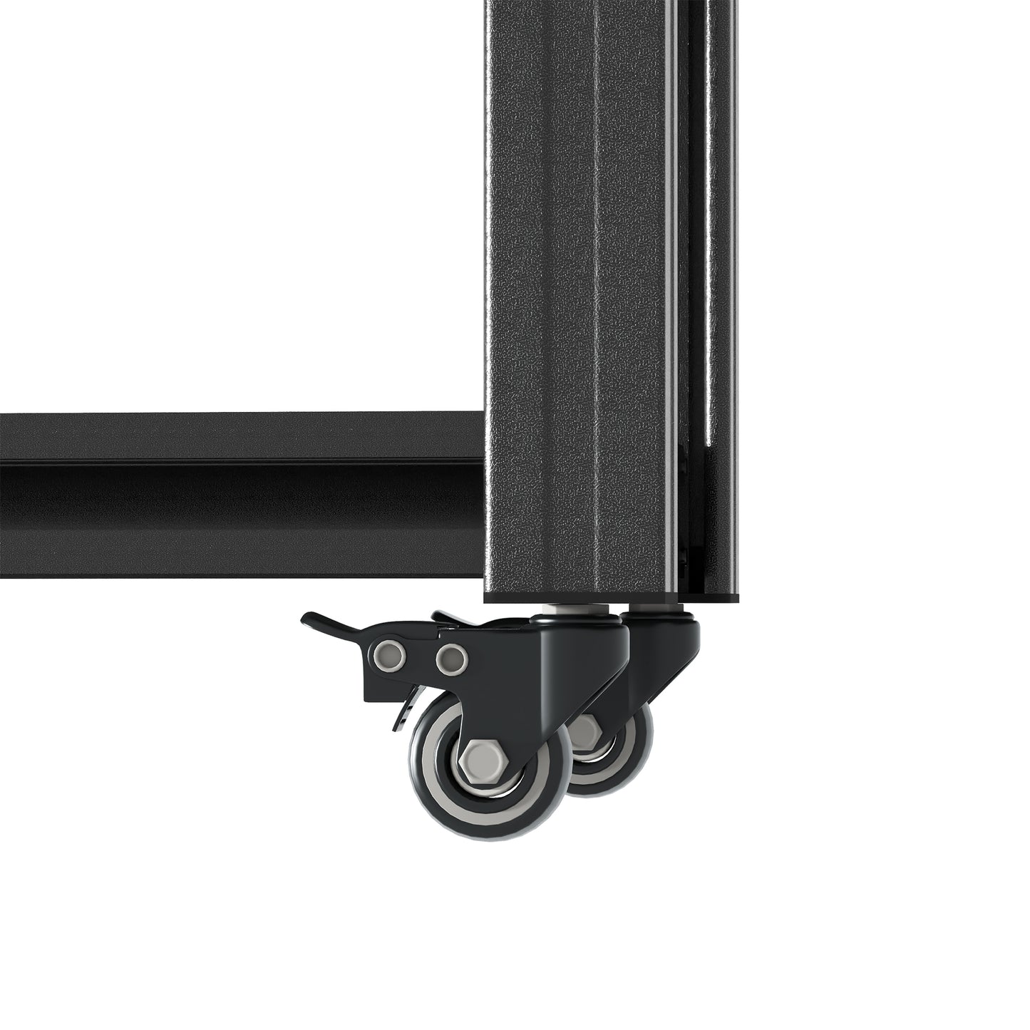 VIYET 78" Rolling Metal Garage Shelving with Pegboard, 5 Tier Adjustable Storage Rack, Heavy Duty Utility Shelf with Locking Wheels, Black