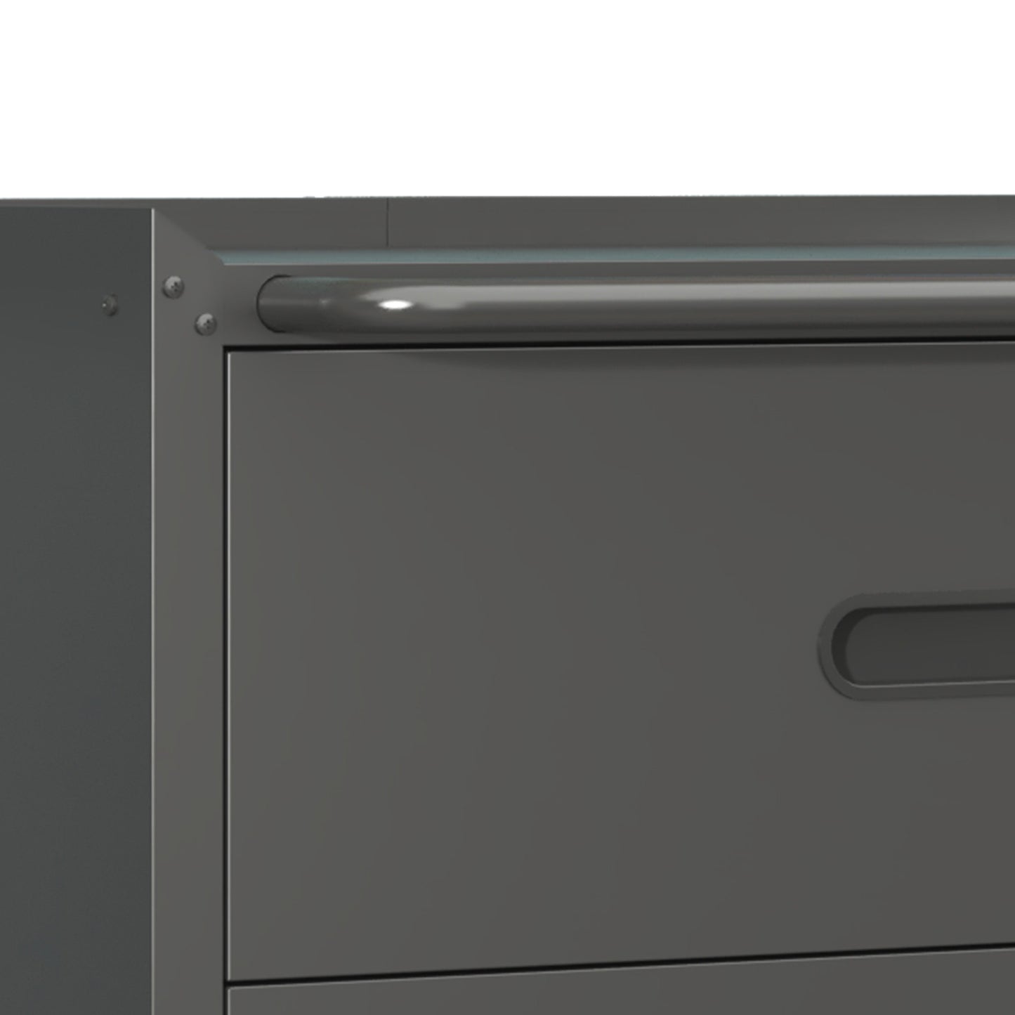 VIYET 35"H 3-Drawer Heavy-Duty Steel Storage Cabinet with Lockable Wheels, 200LBS Capacity for Garage/Office/Home Organizer (Black)