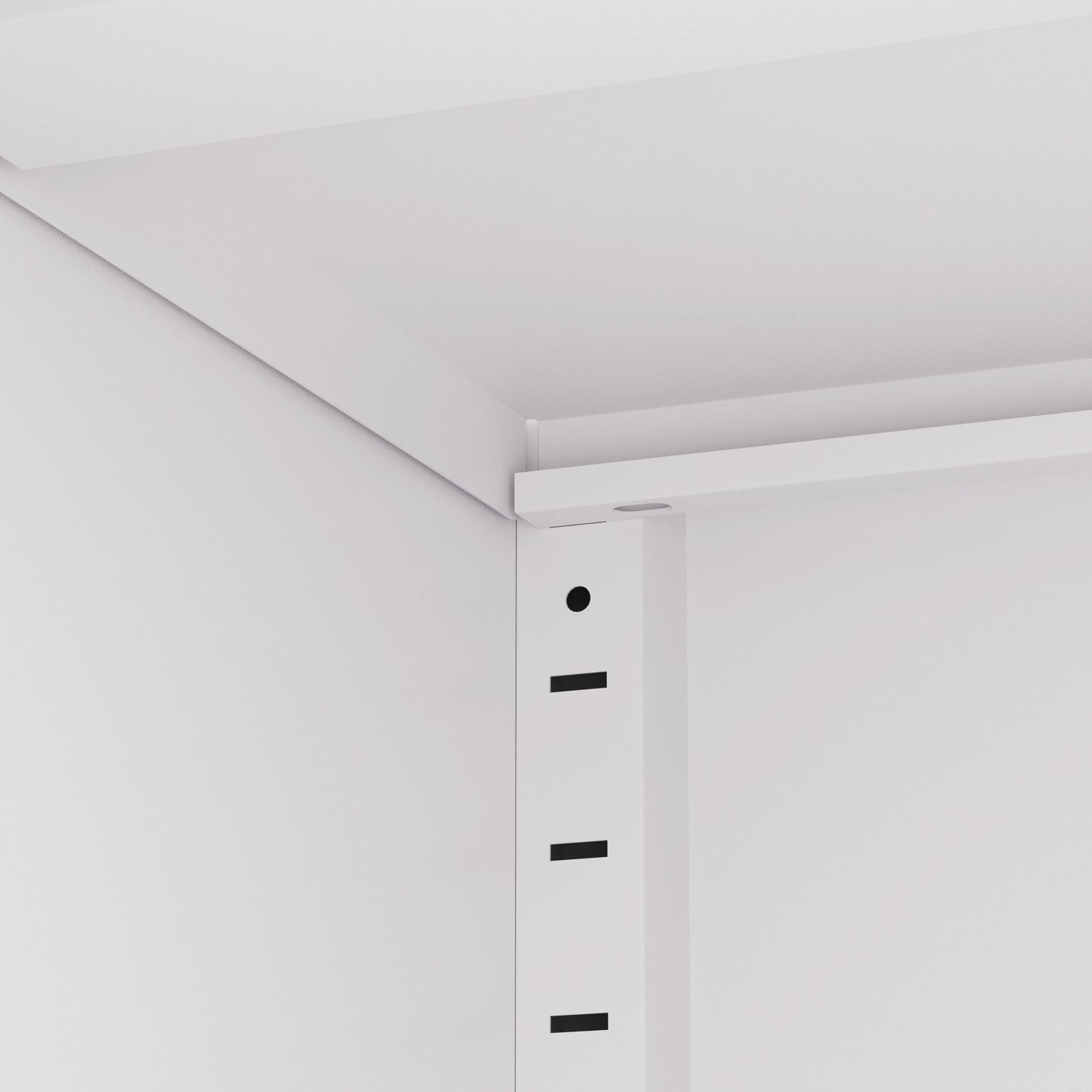 VIYET 72" Glass Door Metal Pantry Cabinet, White Kitchen Storage Cabinet with 5 Adjustable Shelves, Freestanding Display Cabinet