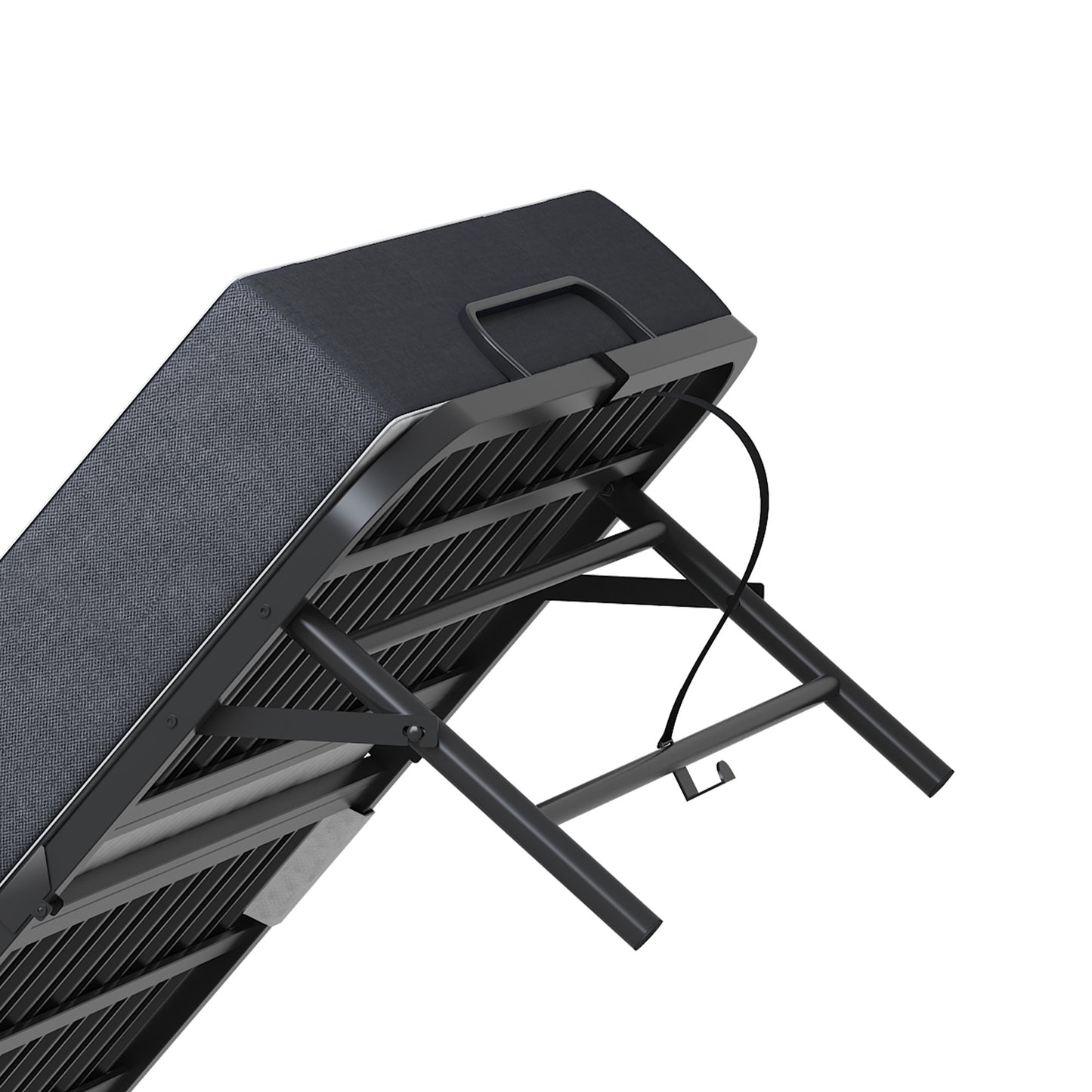 VIYET 75" Folding Rollaway Guest Bed with Adjustable Headboard, 5" Memory Foam Mattress, 450LBS Metal Frame Portable Twin Cot on Wheels