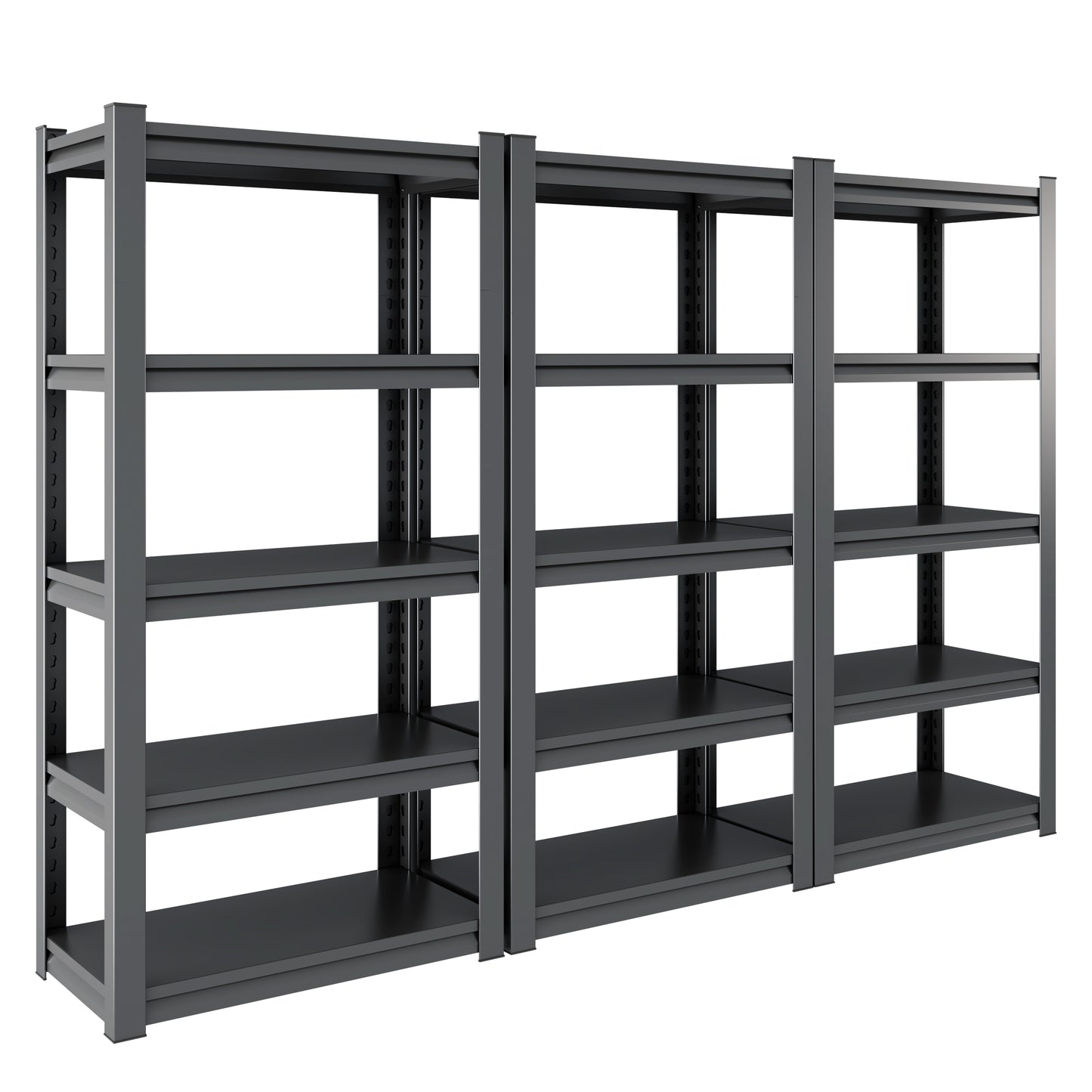 VIYET 63" Heavy Duty Metal Storage Shelves 2000LBS 5 Tier Adjustable Garage Shelving Unit, Industrial Boltless Storage Rack