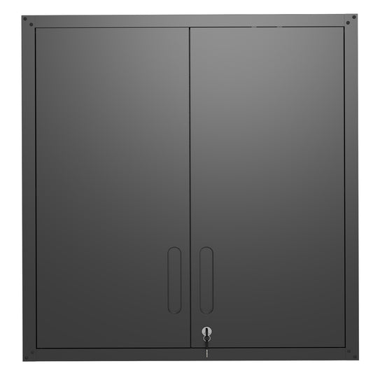 VIYET Wall Mounted Storage Cabinet with Locking Doors, Heavy Duty Steel Garage Tool Cabinet with Shelf & Drawer