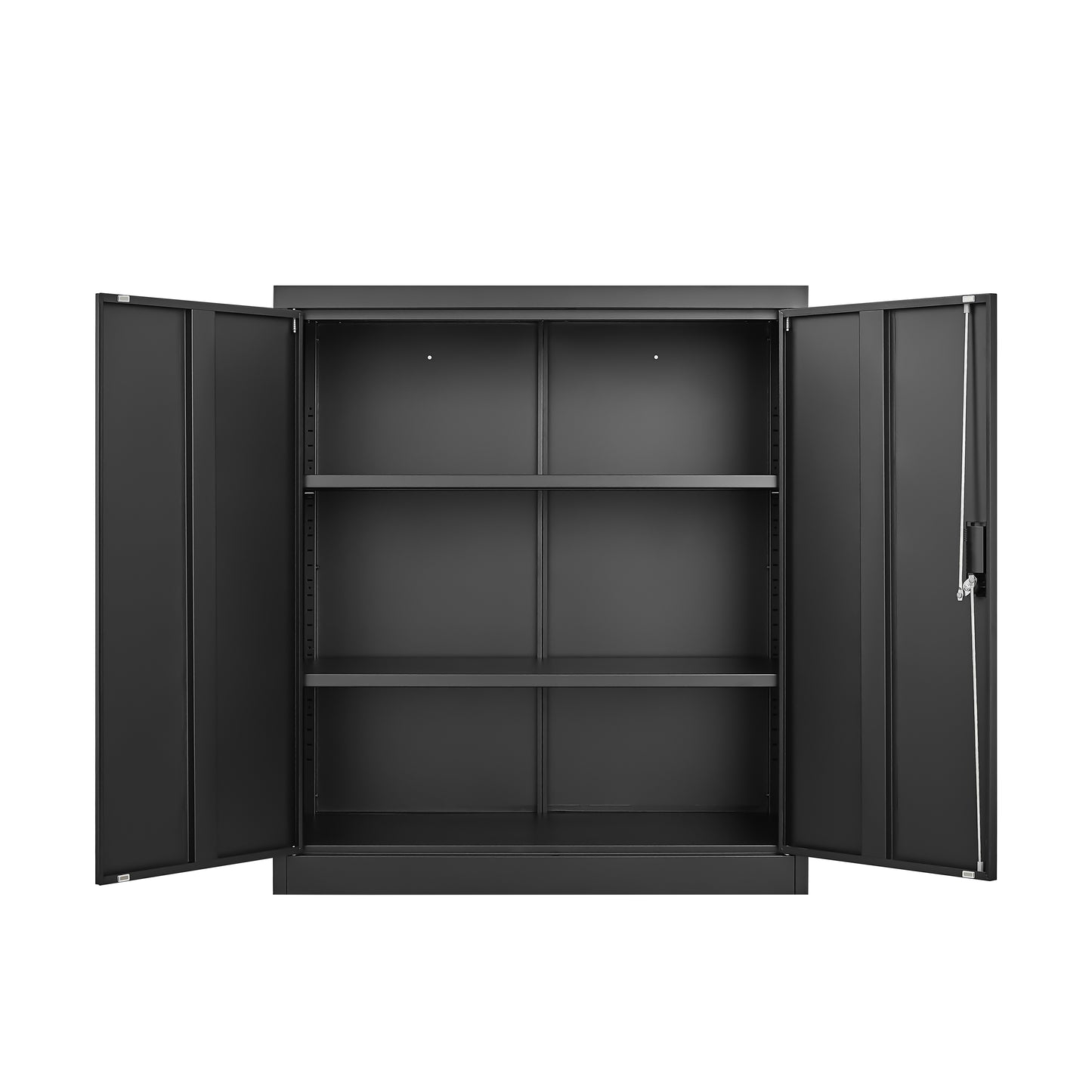 VIYET 36"H Storage Locker File Organizer, Steel Cabinet w/ Door Locks & 2 Adjustable Shelves, Multi-Scene Use