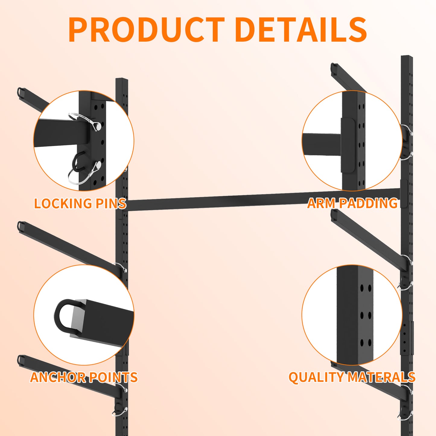 VIYET 41"H Freestanding Kayak Storage Rack, Heavy-Duty Adjustable Stand with Lockable Wheels, Holds 3 Kayaks/Canoe/SUP/Surfboard (Black)
