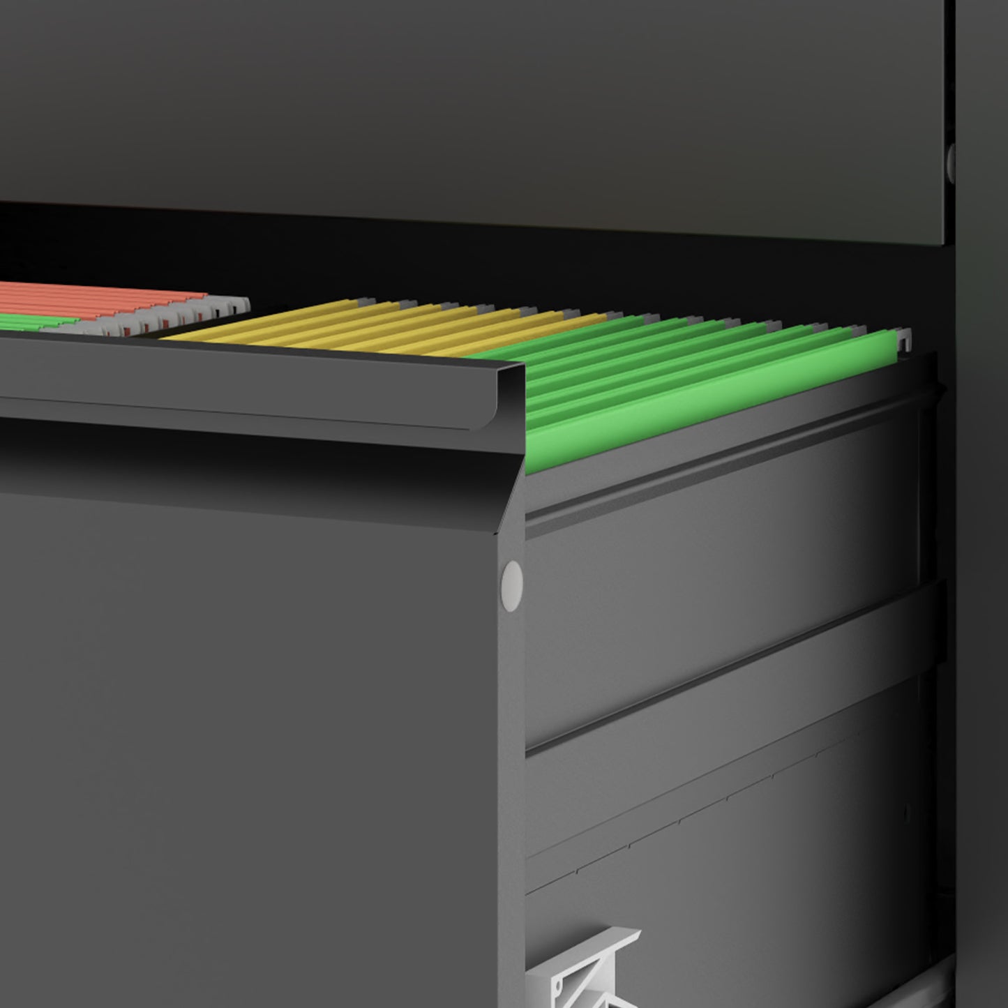 VIYET Locking 2 Drawer Lateral File Cabinet, Steel Filing Cabinet for Home Office, Fits Letter, Legal & A4 Files