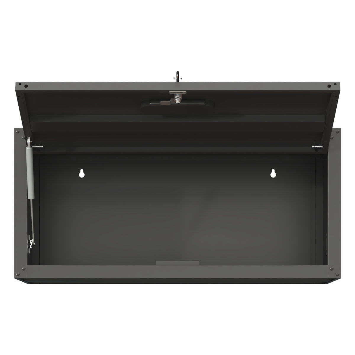 VIYET Wall Mounted Garage Cabinet, Lockable Metal Tool Storage Cabinet with Lift-Up Door, 120 Lbs Capacity, Steel Workshop Organizer