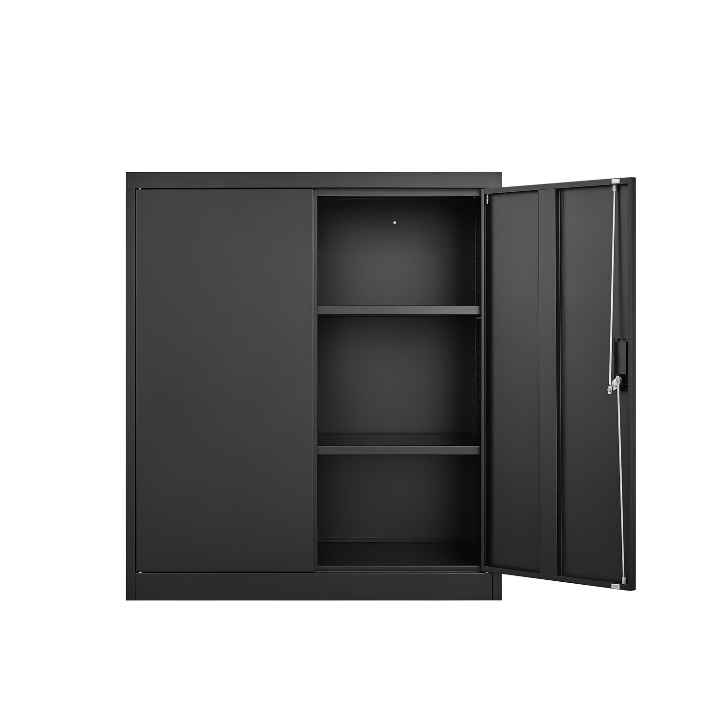 VIYET 36"H Storage Locker File Organizer, Steel Cabinet w/ Door Locks & 2 Adjustable Shelves, Multi-Scene Use