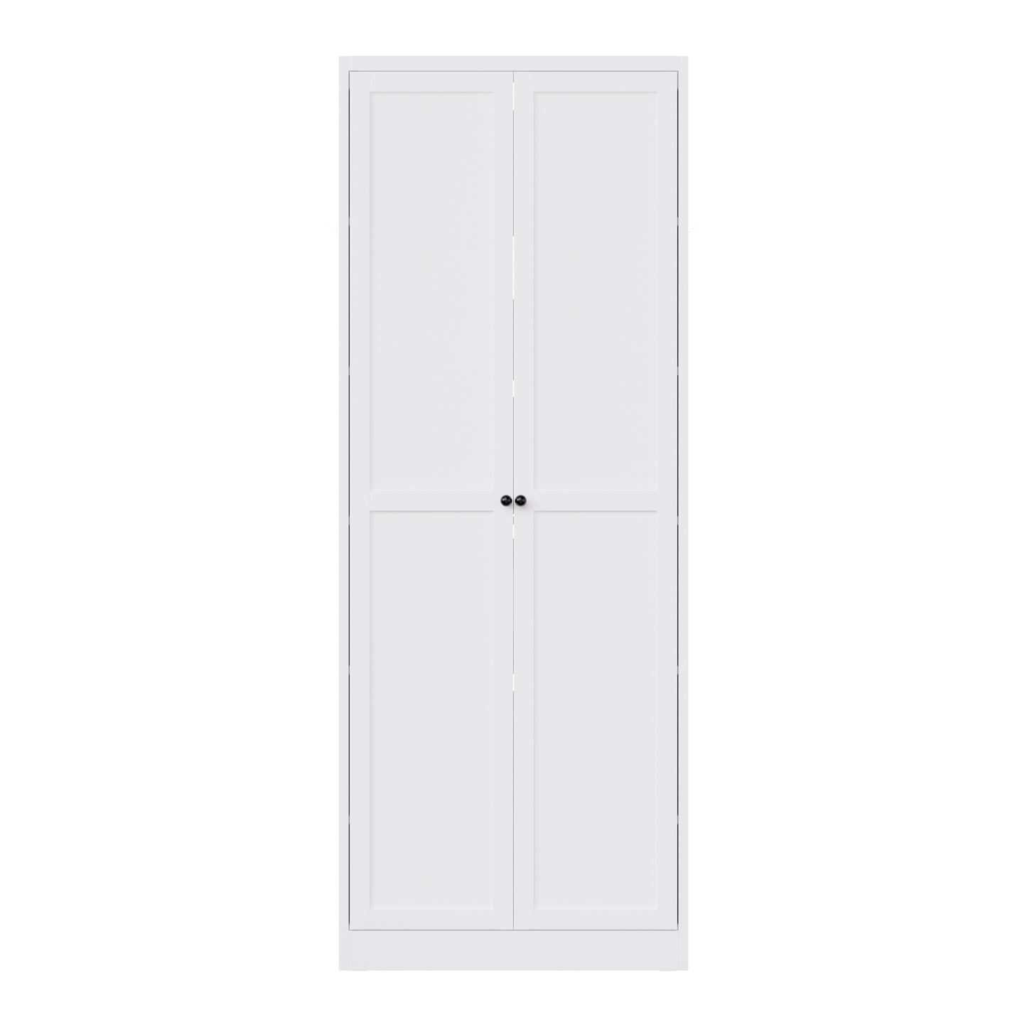 VIYET 72" Metal Pantry Cabinet with Doors, White Kitchen Storage Cabinet, Freestanding Organizer with 5 Adjustable Shelves