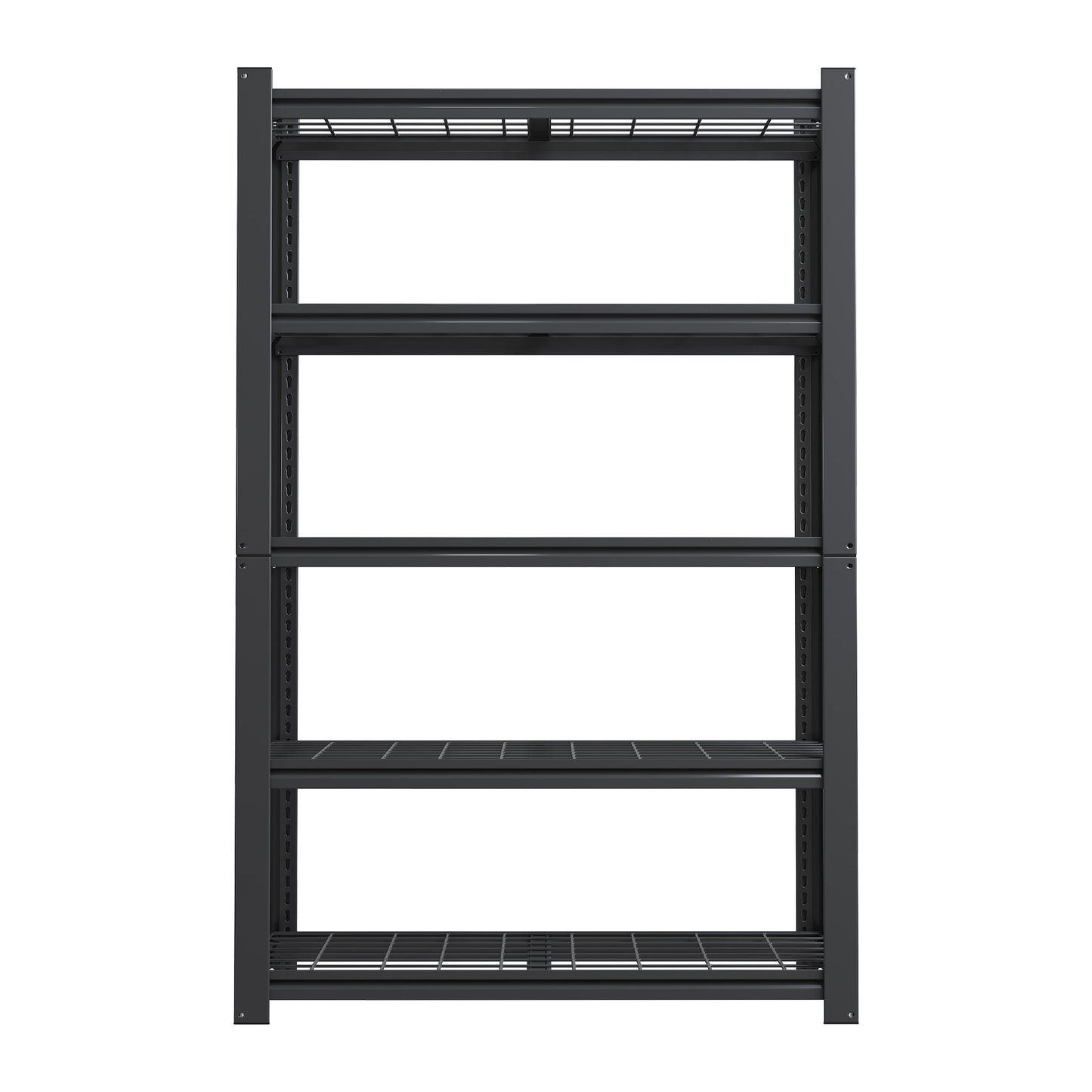 VIYET 72" Heavy Duty 5 Tier Mesh Metal Storage Shelves 2000LBS Industrial Garage Shelving Unit Adjustable Wire Rack