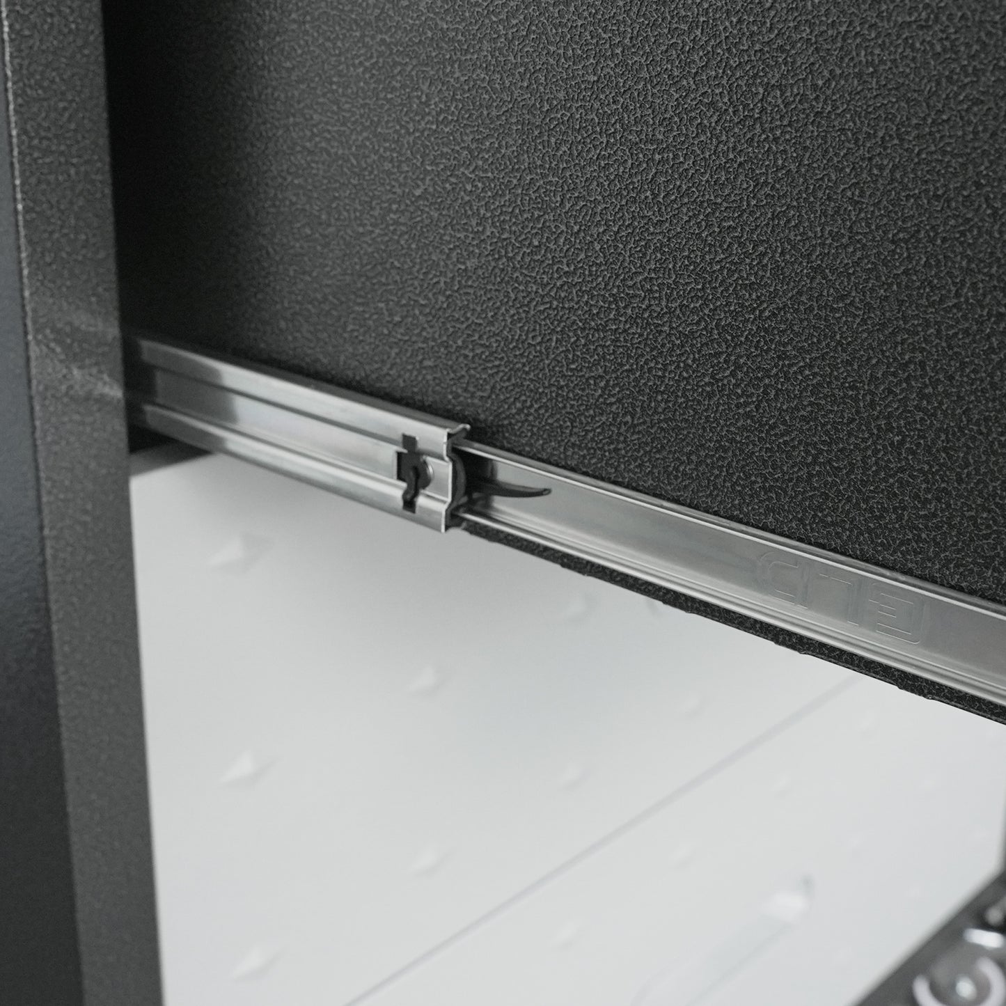 VIYET 35"H 3-Drawer Heavy-Duty Steel Storage Cabinet, Lockable Wheels,200LBS Capacity, Garage/Office/Home, Black+Gray