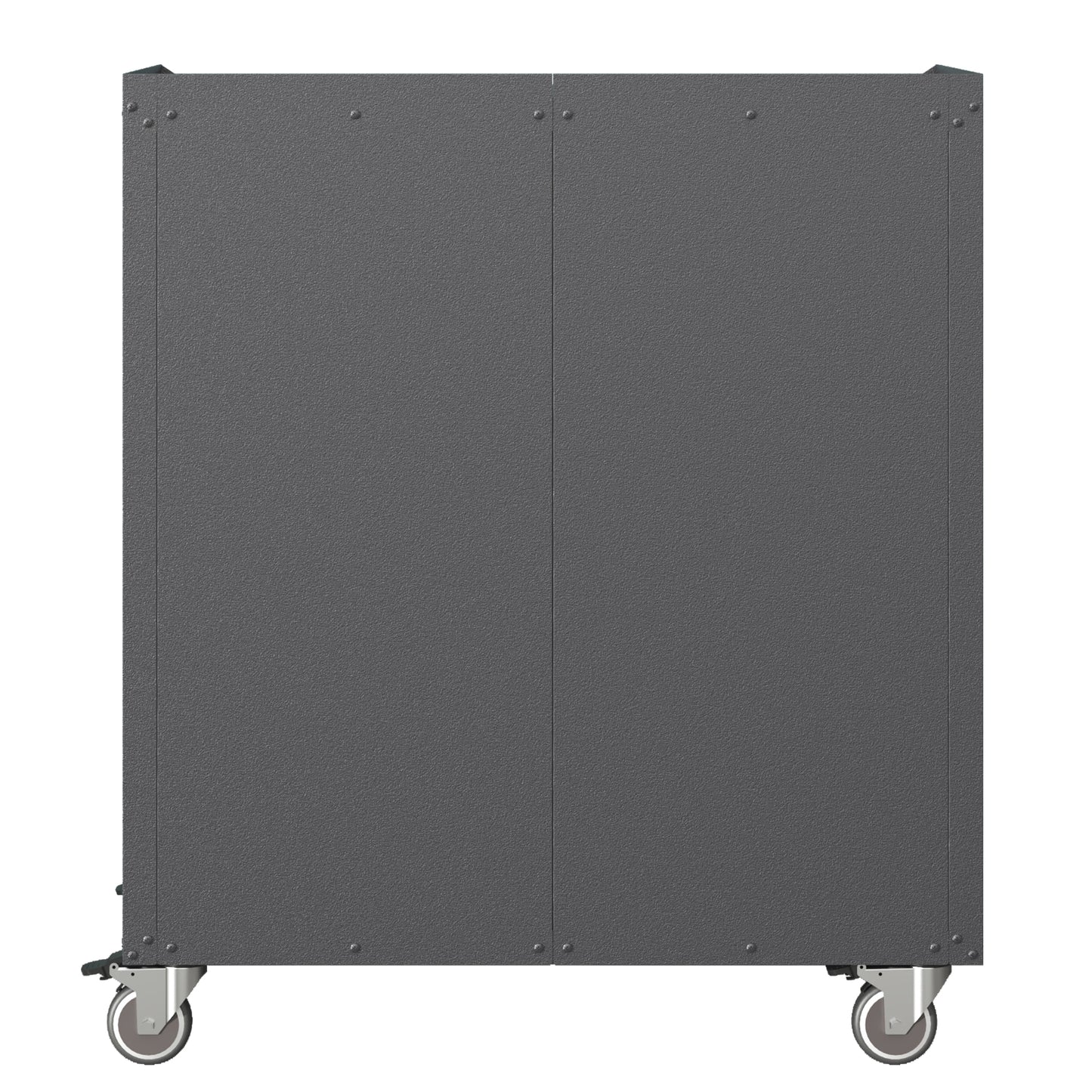 VIYET 35"H Heavy-Duty Mobile Steel Tool Cabinet, Categorized Drawers, Lockable Adjustable Shelf, 360° Casters, Black+Gray, Garage/Home/Office/Workshop