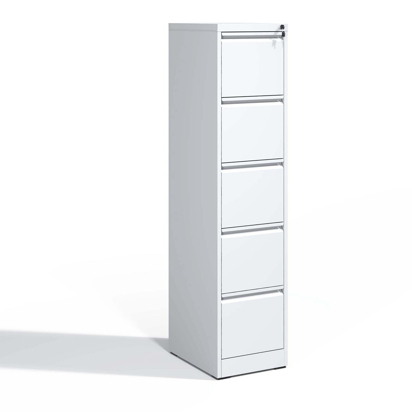 VIYET 64" 5-Drawer Metal Vertical File Cabinet with Lock, Tall Filing Cabinet for Home Office, Fits Letter, Legal & A4 Files