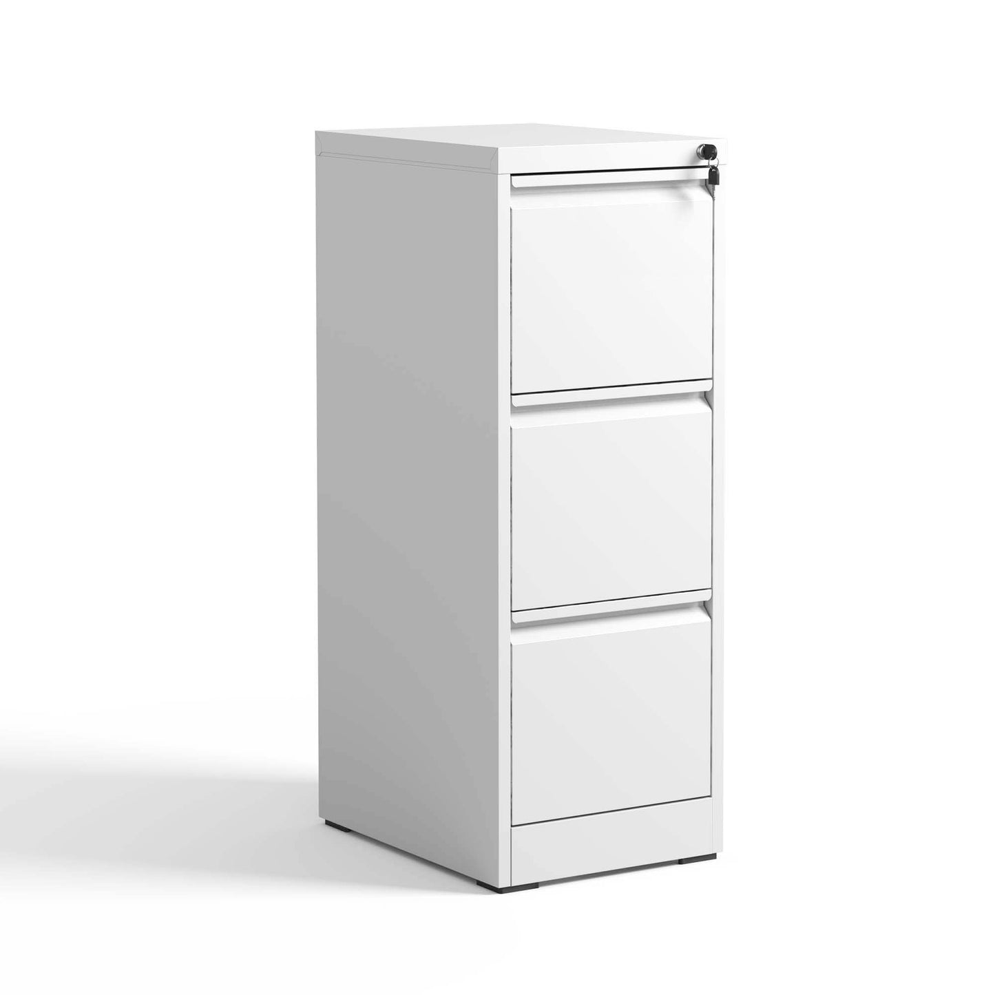 VIYET 40" Vertical 3-Drawer Metal File Cabinet Series with Lock, Tall Locking Filing Cabinets for Home Office, Fits Letter, Legal & A4