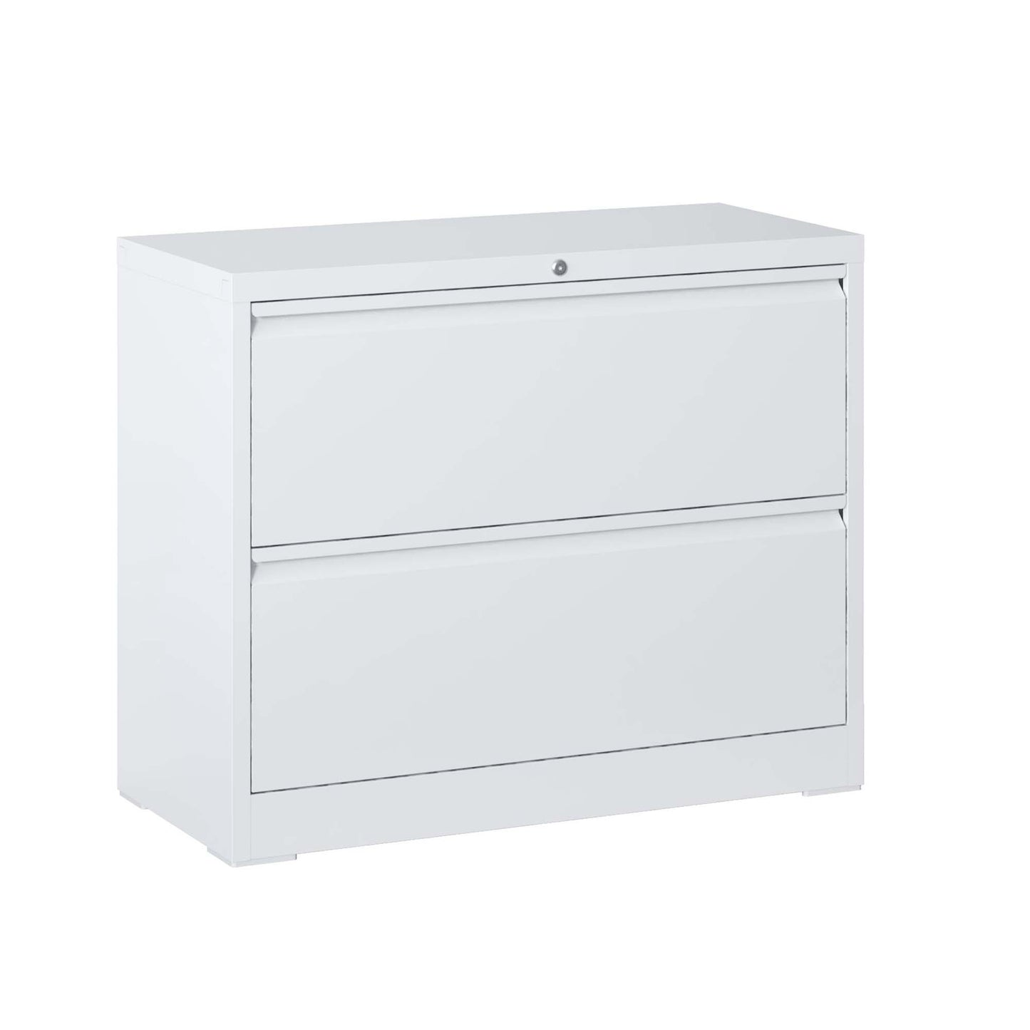 VIYET Locking Lateral File Cabinet, Heavy Duty Steel Filing Cabinet for Home Office, Silent Full Extension Drawers, Fits Letter, Legal & A4 Files