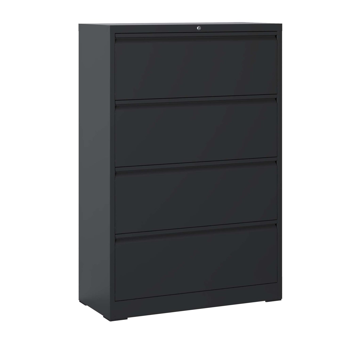 VIYET 4-Drawer Locking Lateral File Cabinet, Heavy-Duty Metal Office Storage with Full-Extension Drawers, Fits Letter, Legal & A4 Files