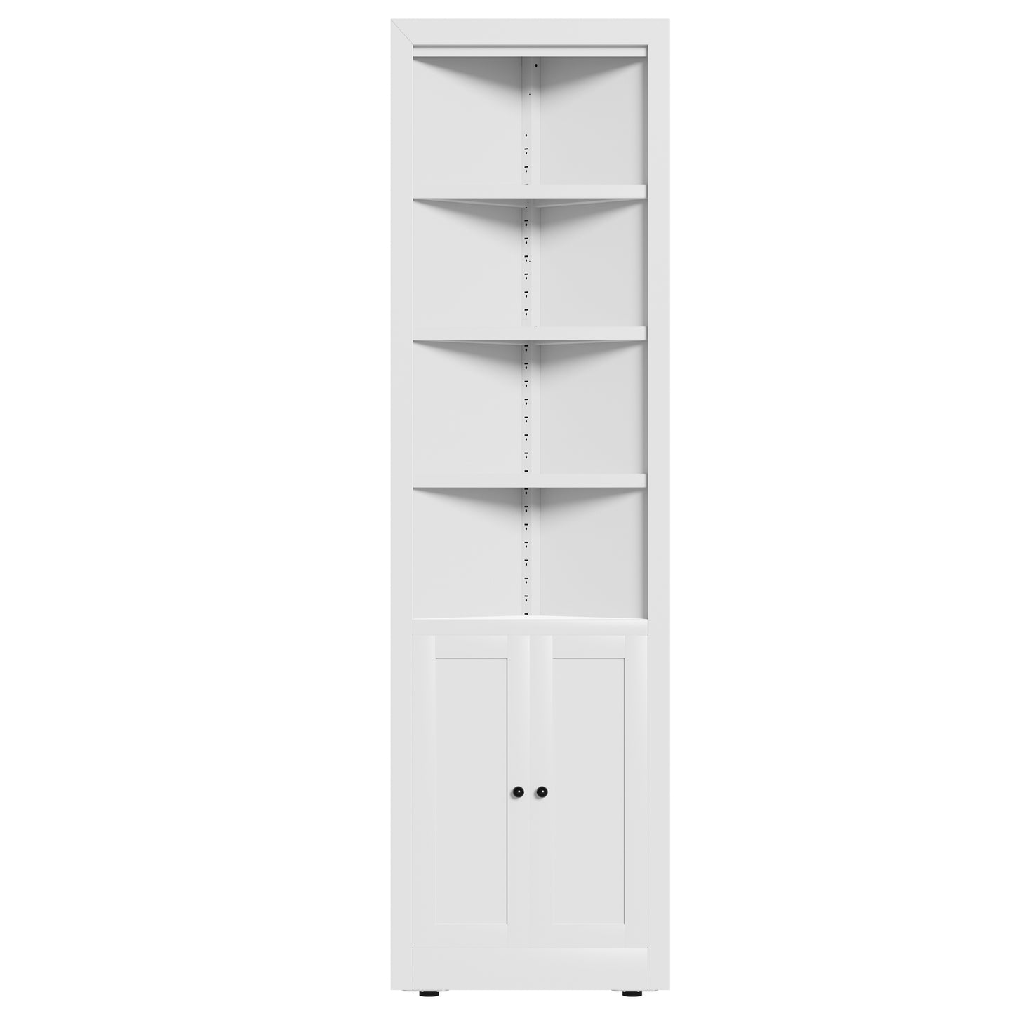 VIYET 71" Tall Corner Storage Cabinet, 5-Tier Metal Corner Cabinet with Adjustable Shelves, Freestanding Space-Saving Organizer
