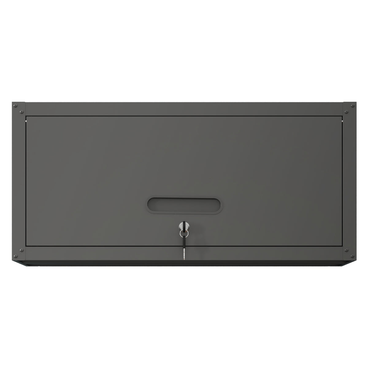 VIYET Wall Mounted Garage Cabinet, Lockable Metal Tool Storage Cabinet with Lift-Up Door, 120 Lbs Capacity, Steel Workshop Organizer