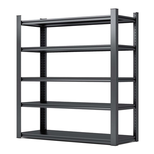 VIYET 72" Heavy Duty Garage Shelving Unit, 5-Tier Industrial Metal Storage Rack 2000lbs Capacity, Adjustable Storage Shelves