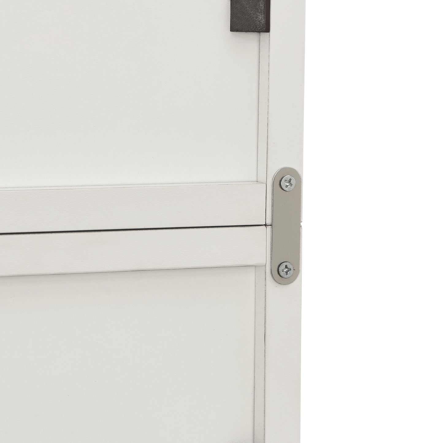 VIYET 11.6"×9.3"×70.9" 8-Tier Media Tower Rack - White MDF, Adjustable Shelves