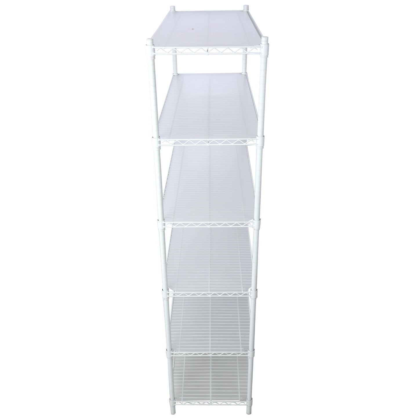 VIYET 6 Tier 6000LBS NSF Metal Wire Shelving, Heavy Duty Adjustable Storage Rack with Wheels & Shelf Liners (White)