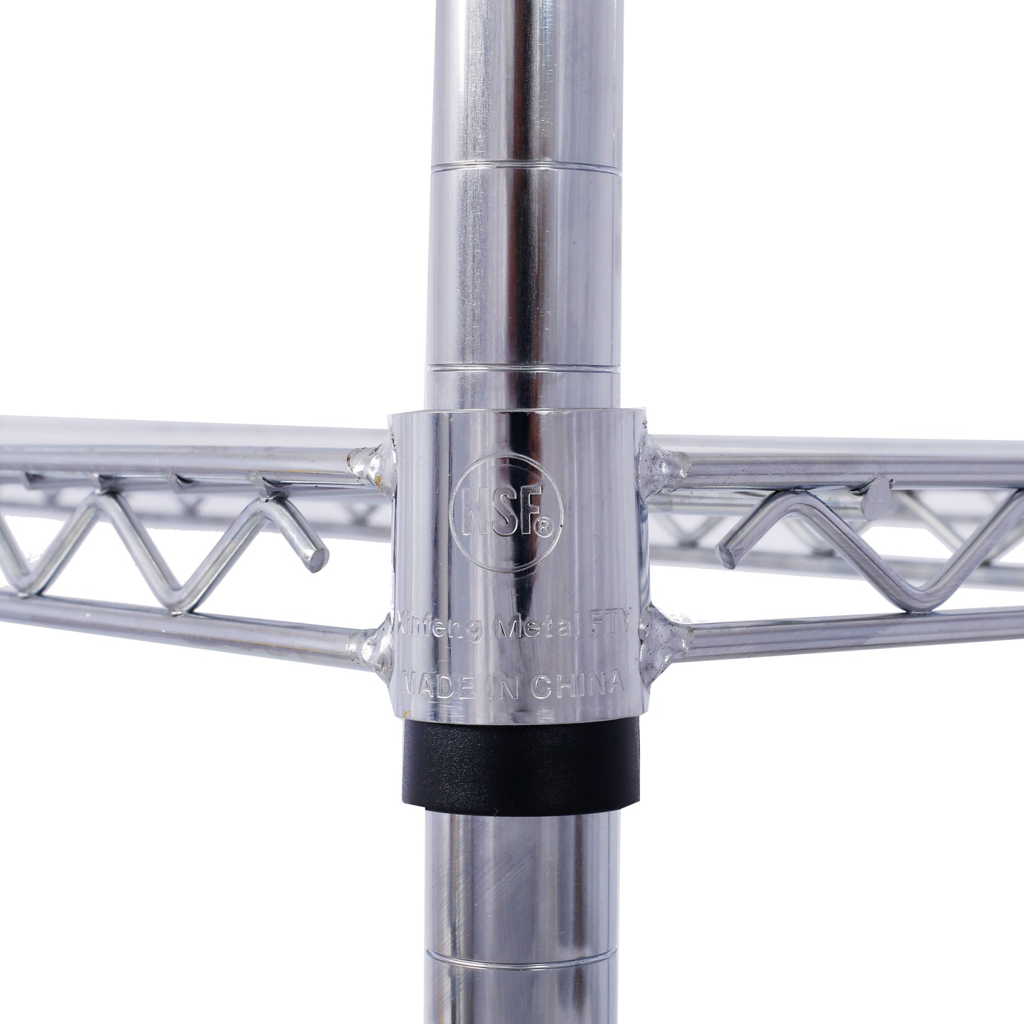 VIYET 6 Tier 6000LBS NSF Metal Wire Shelving, Heavy Duty Adjustable Storage Rack with Wheels & Shelf Liners (Chrome)