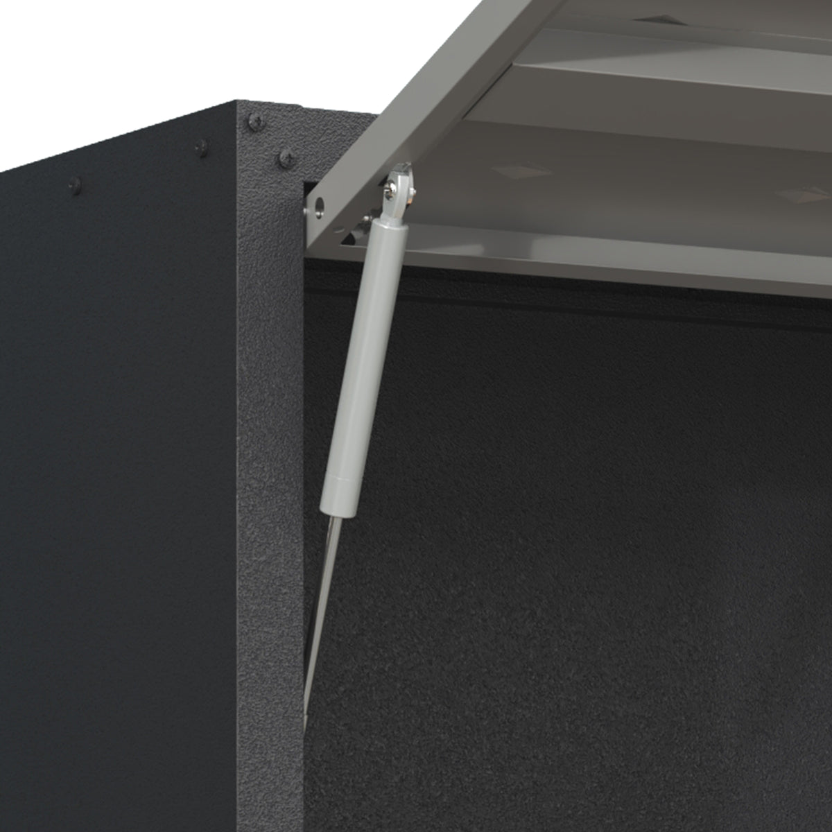 VIYET Wall Mounted Garage Cabinet, Lockable Metal Tool Storage Cabinet with Lift-Up Door, 120 Lbs Capacity, Steel Workshop Organizer